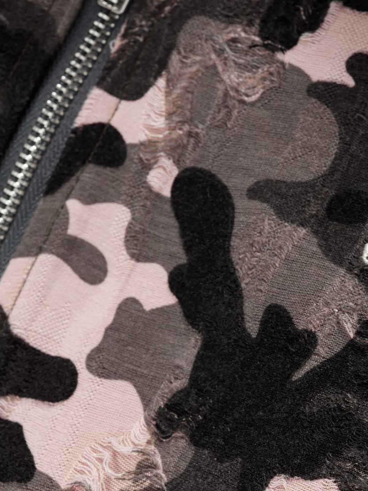 Camo Sherpa-Lined Detachable-Collar Fleece Hooded Jacket - Image 13
