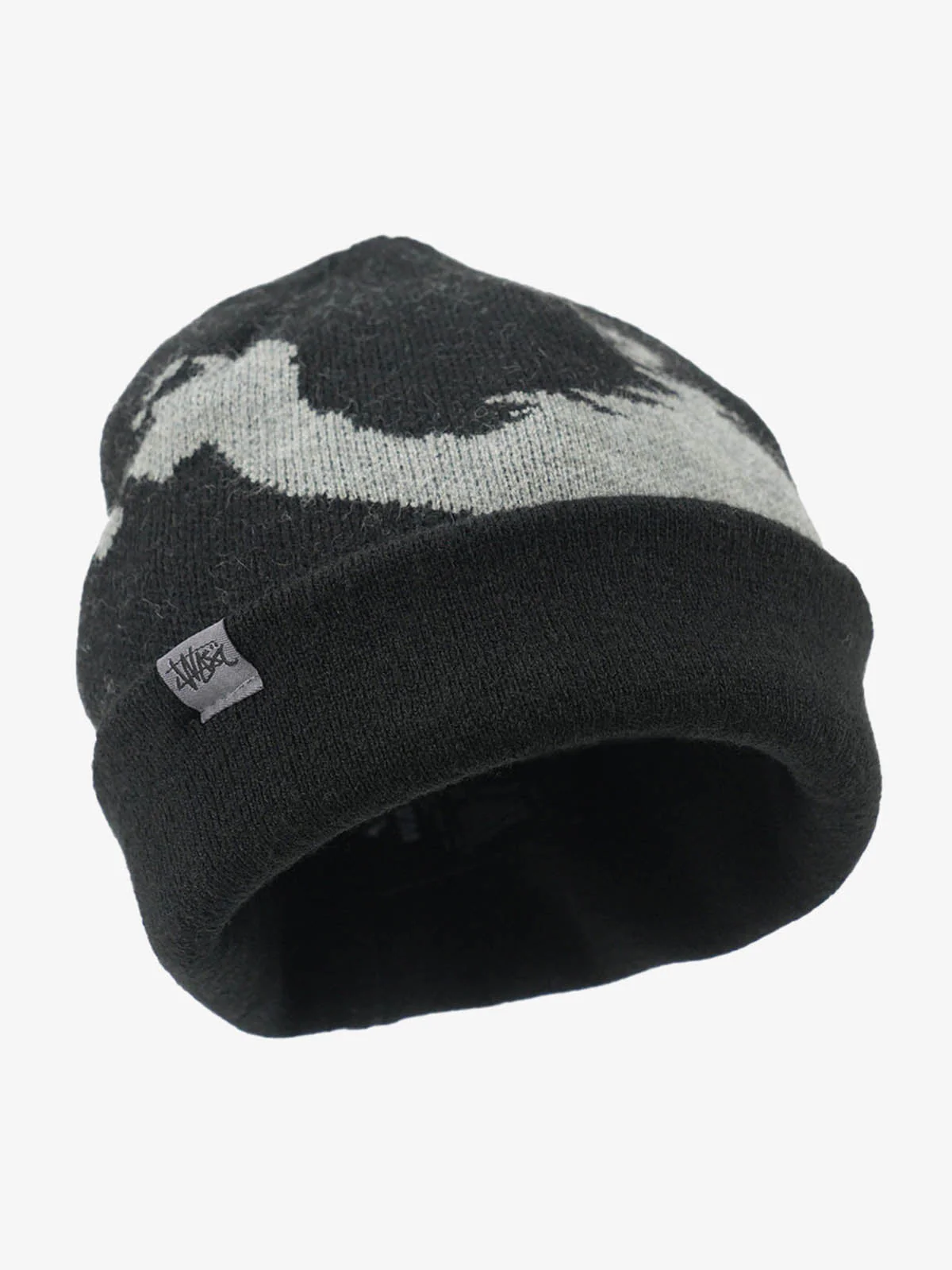 Contrast Color Jacquard Knit Beanie - Image 6