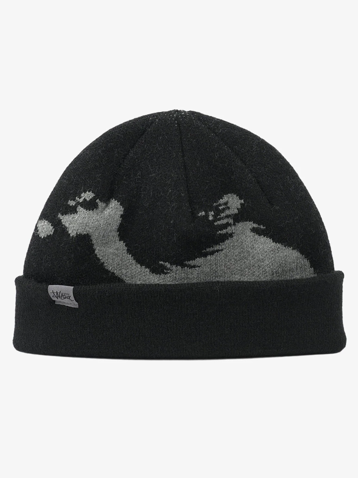 Contrast Color Jacquard Knit Beanie - Image 8