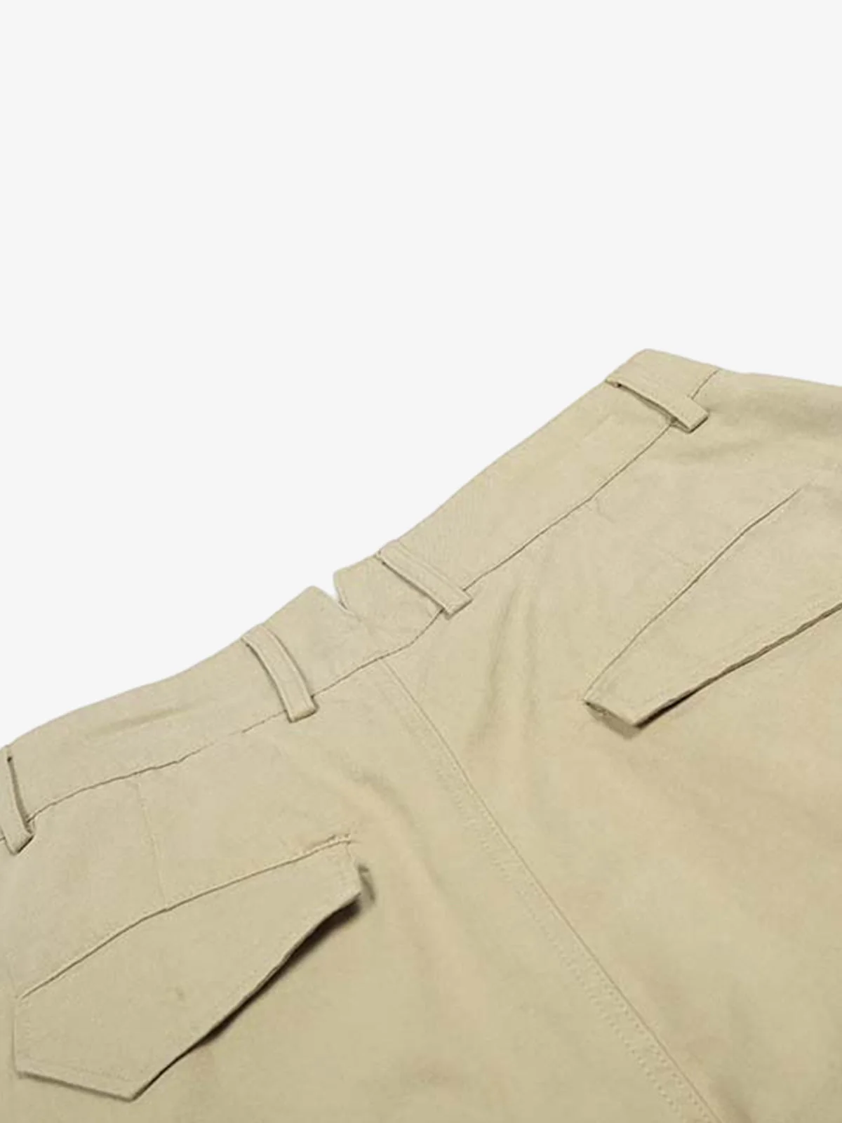Cotton Pleated Wide Leg Jorts - Image 6