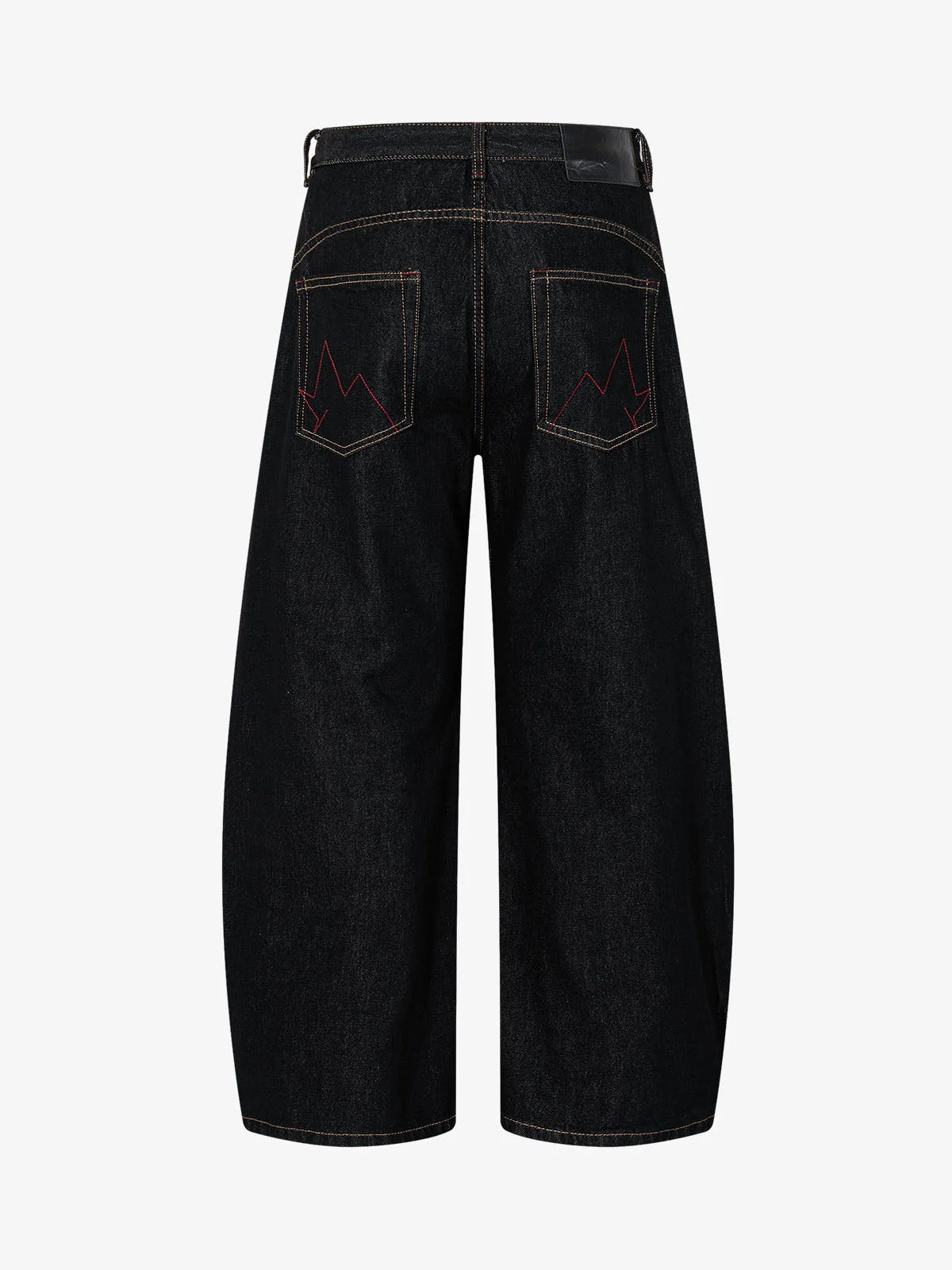 Dark Gothic Graphic Wide-Leg Jeans - Image 9