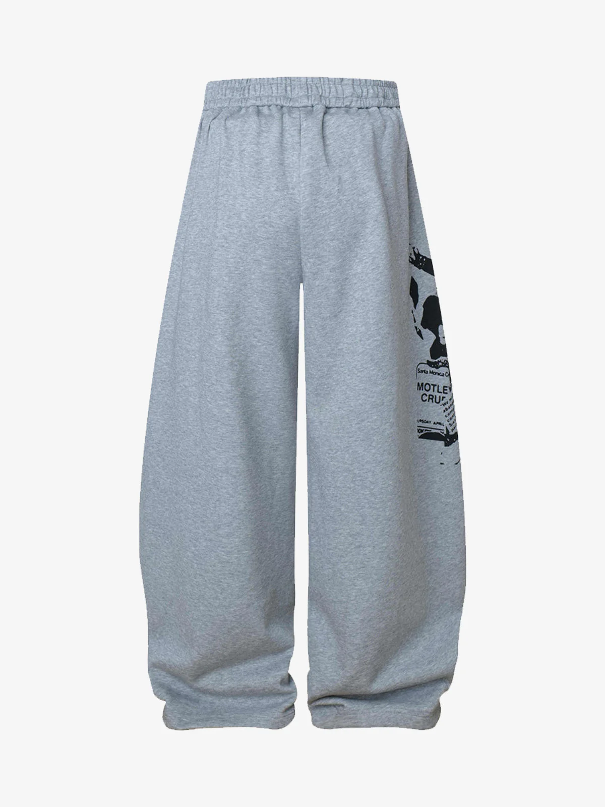 Dark Street Character Print Waist Strap Detail Barrel Pants - Image 7