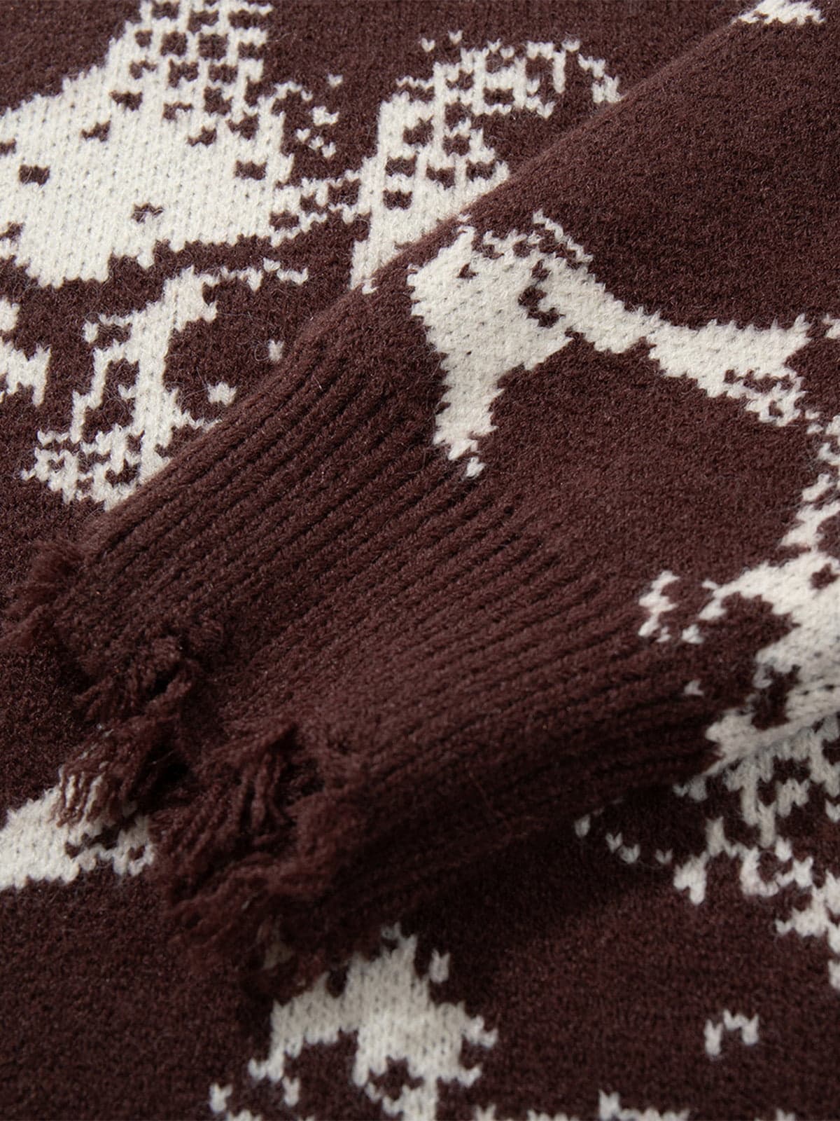 Dark Street Skull Frayed Hem Sweater - Image 17