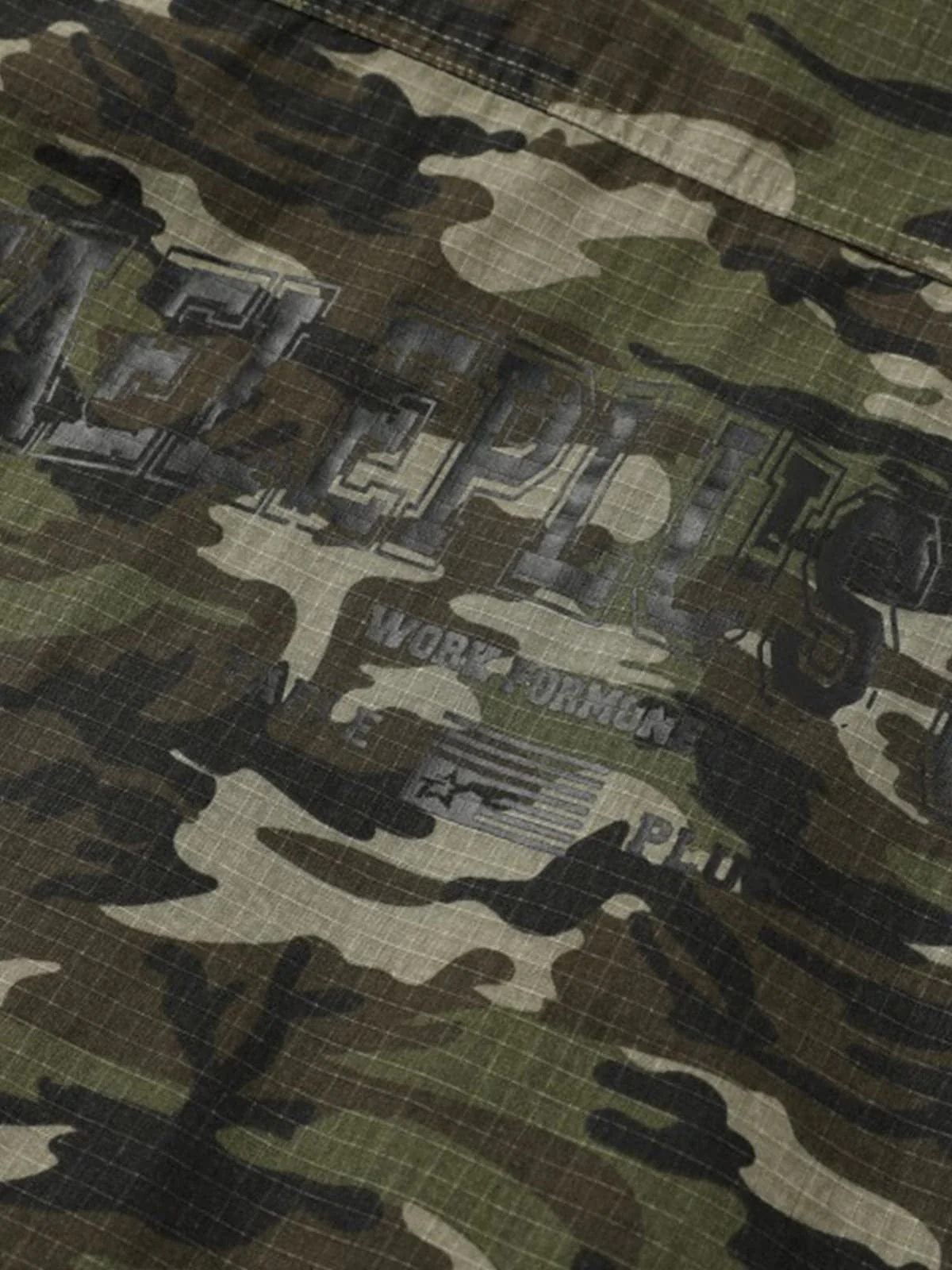 Detachable Fur Collar Forest Camo Padded Jacket - Image 14