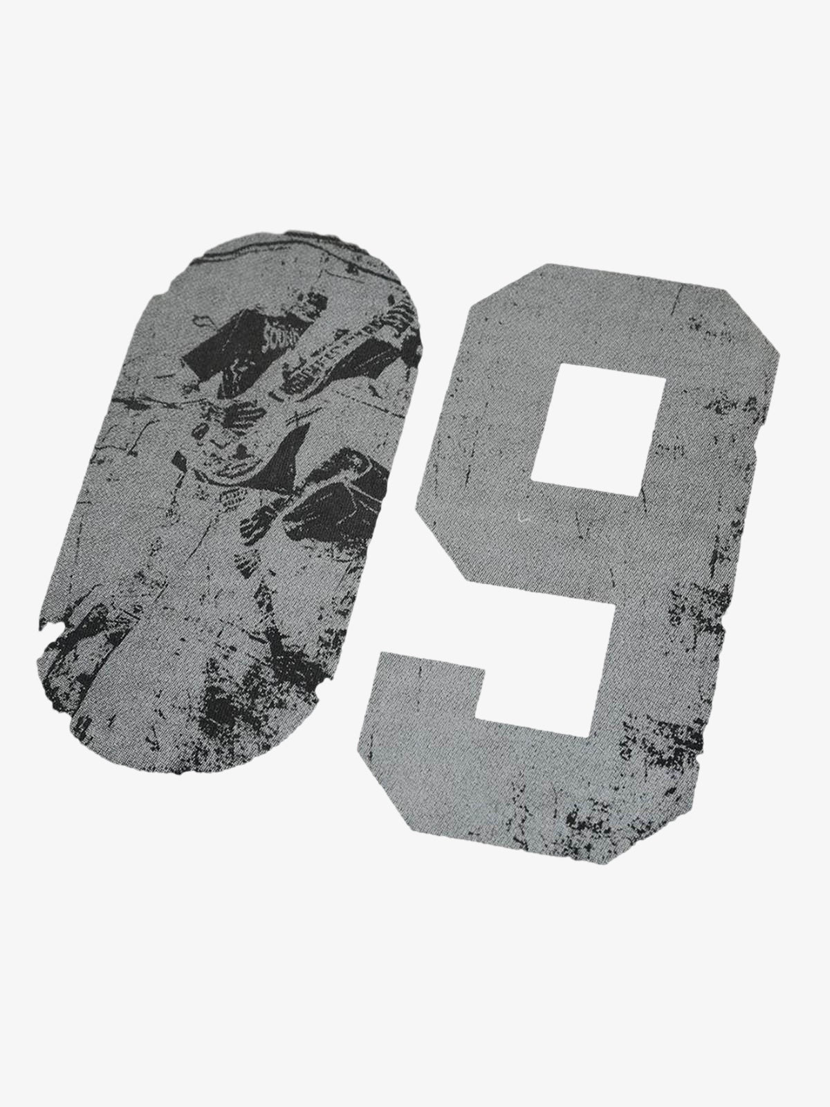 Distressed NO. 09 Long Sleeve T-Shirt - Image 20