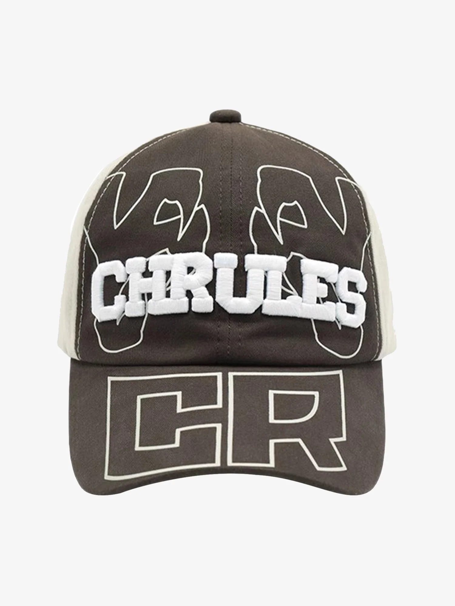 Embroidered Printed Contrasting Peaked Hat