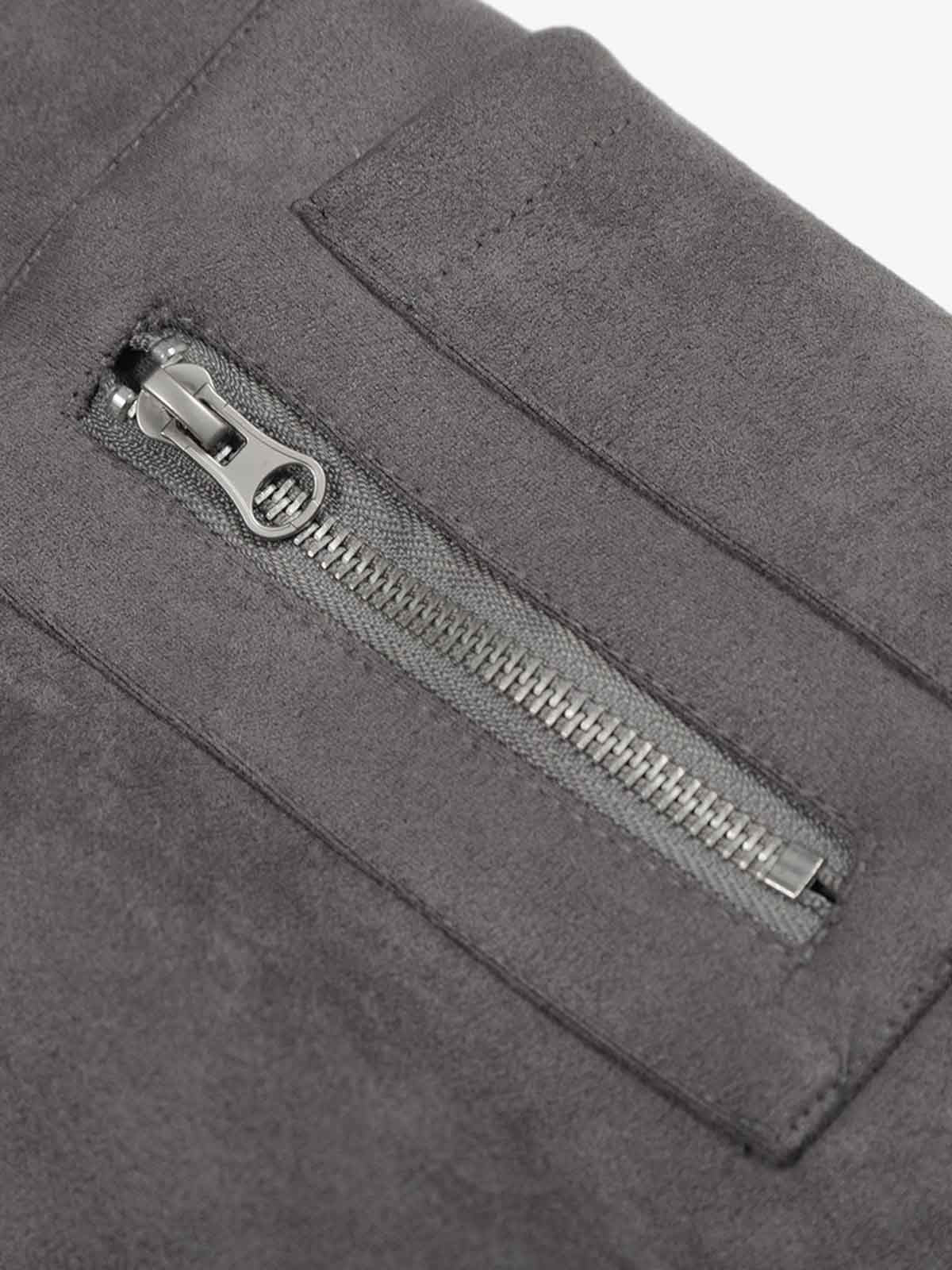 Faux Fur Collar Patchwork Embroidered Quilted Jacket - Image 9