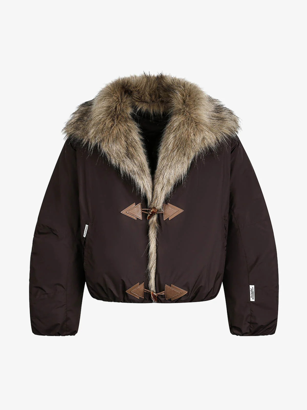 Fur Toggle Puffer Jacket - Image 2