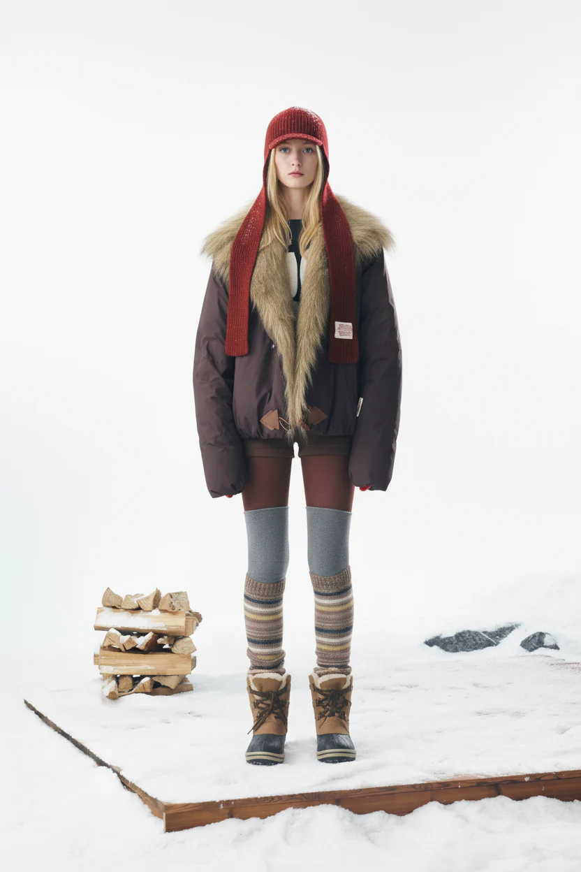 Fur Toggle Puffer Jacket - Image 3