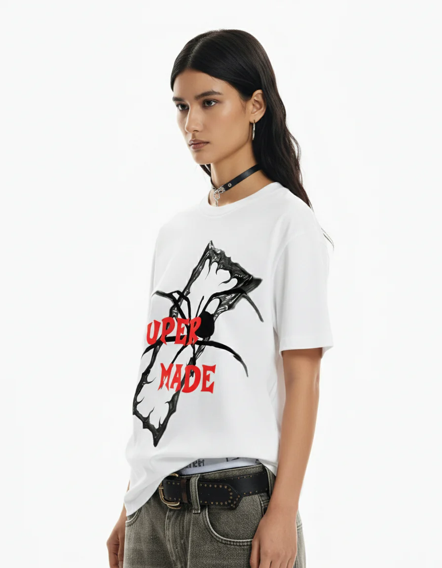 Gothic Spider Graphic T-Shirt - Image 3