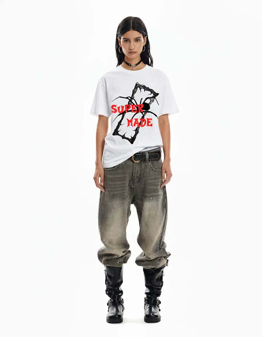 Gothic Spider Graphic T-Shirt - Image 4