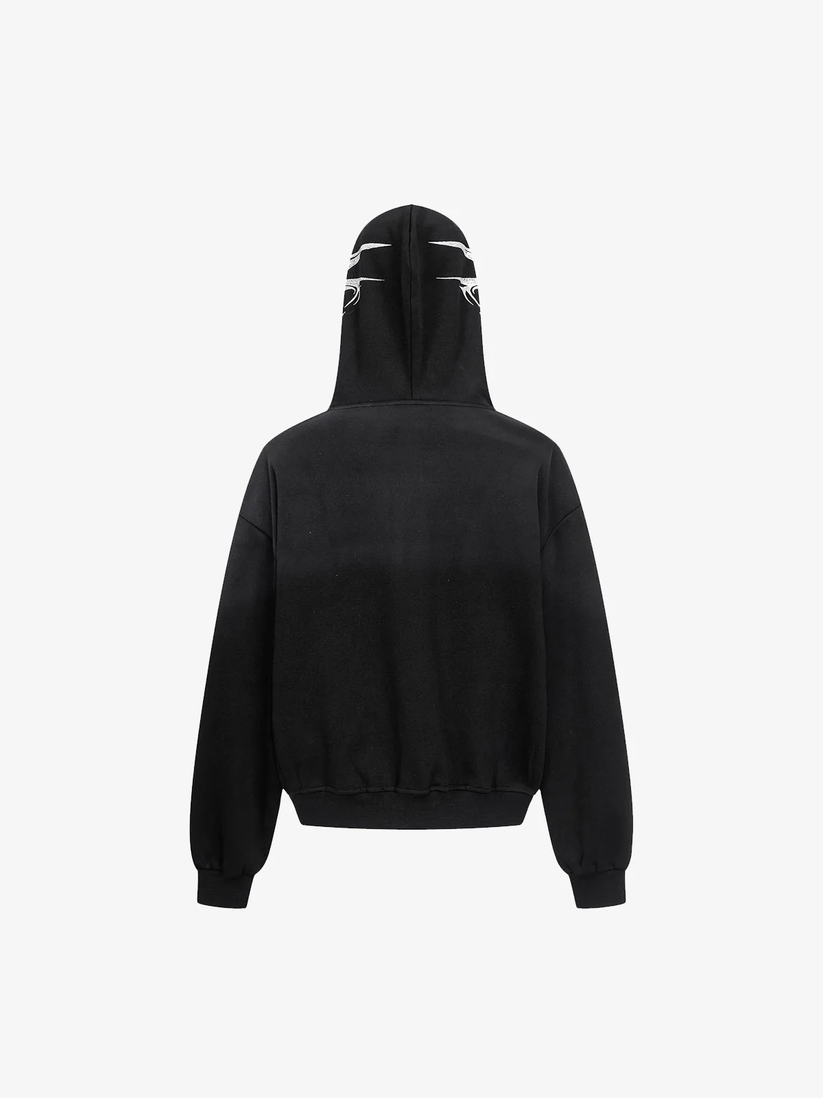High Street Script Letter Print Zip-up Hoodie Jacket - Image 8