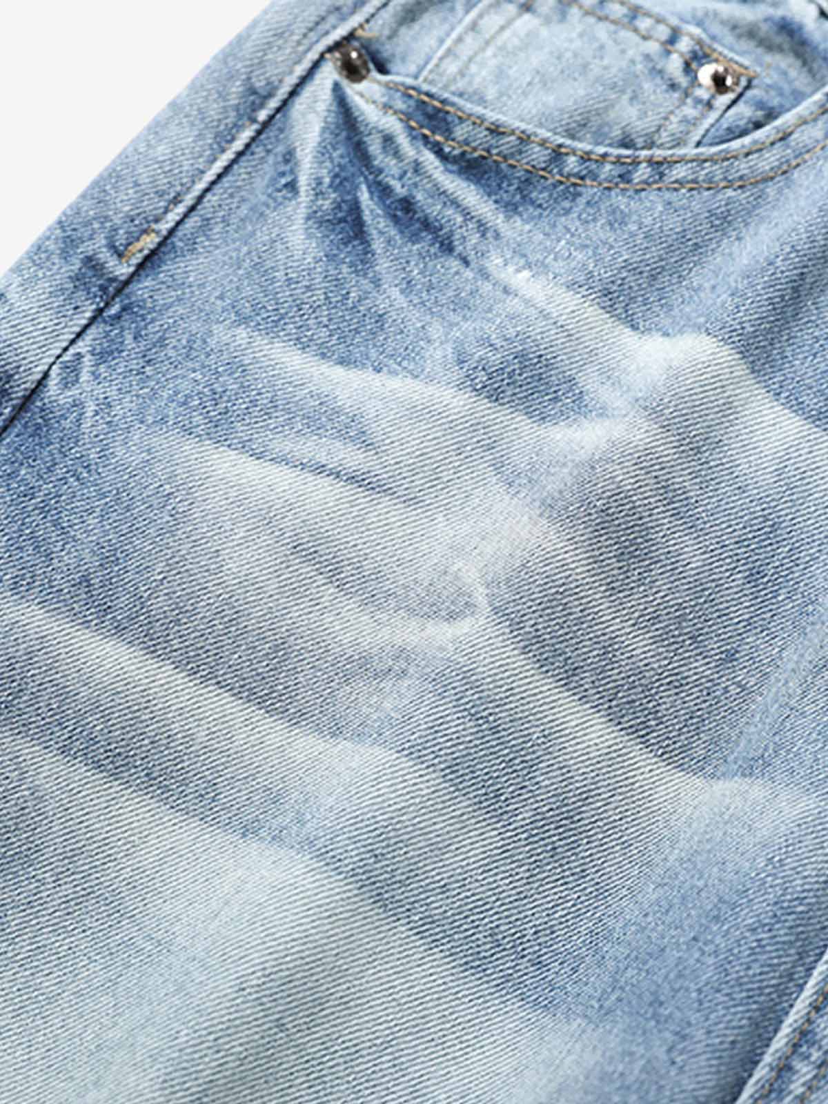 Denim Ripped Washed Distressed Jeans - 2503 - Image 13