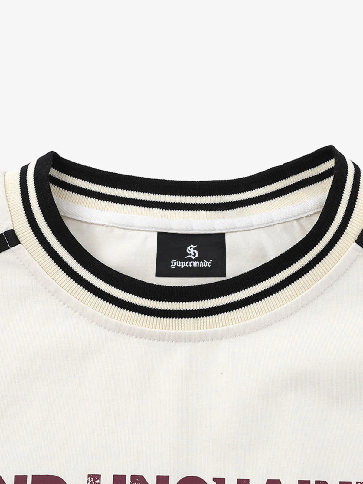 Hip-Hop Striped Fake Two-Piece Jersey Long-Sleeved T-Shirt - Image 6