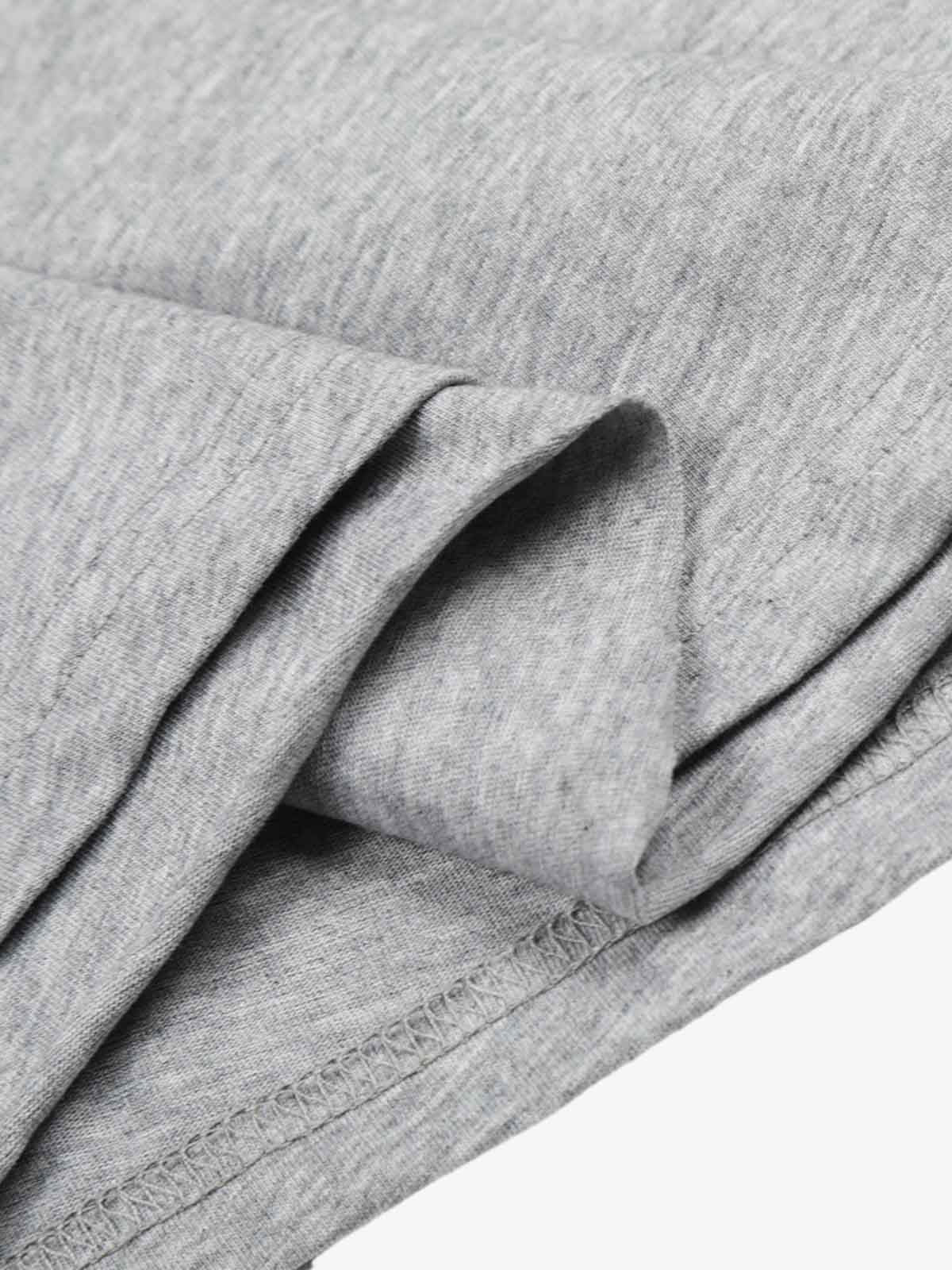 Layered Neck Button Detail Long Sleeve T-Shirt - Image 7
