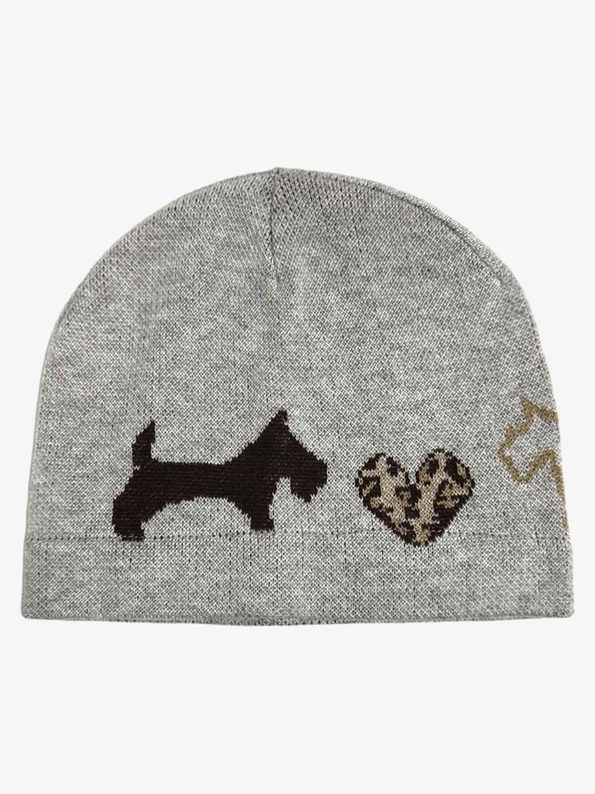 Leopard Heart & Dachshund Knit Beanie Hat - Image 3