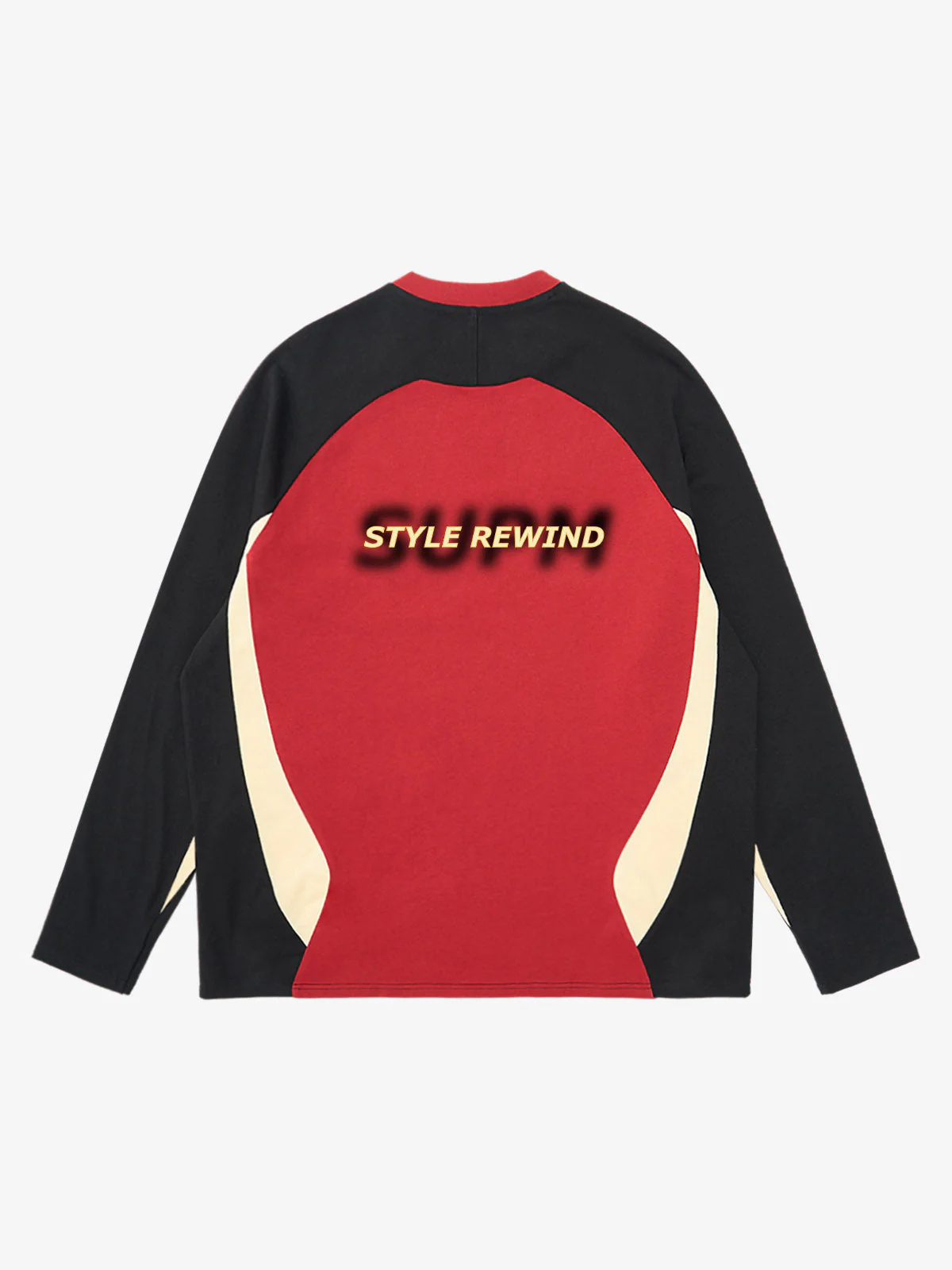 Original Retro Contrast Color Long-Sleeved T-Shirt - Image 8