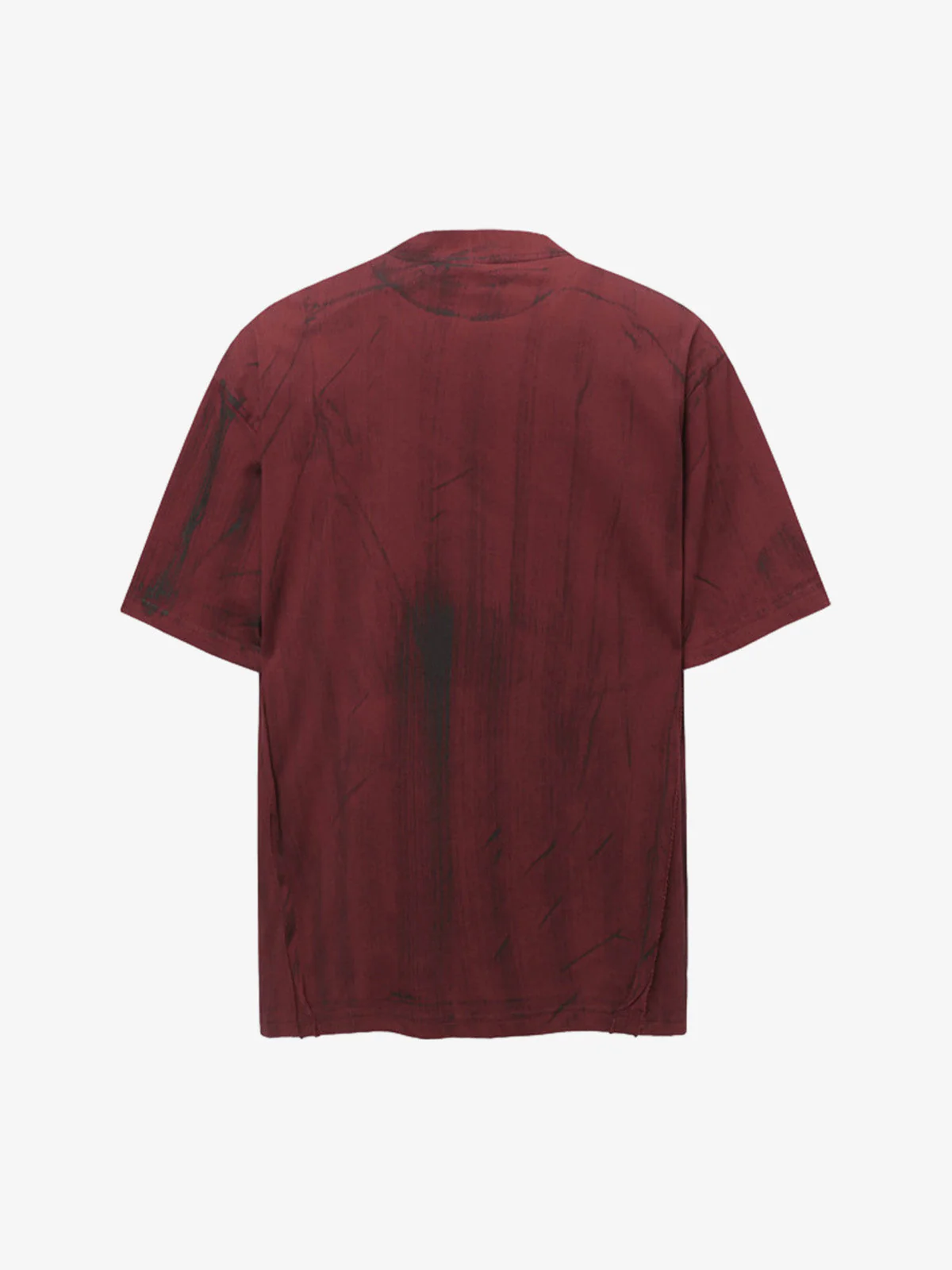 Painted Distressed Print Short-Sleeved T-Shirt - Image 12