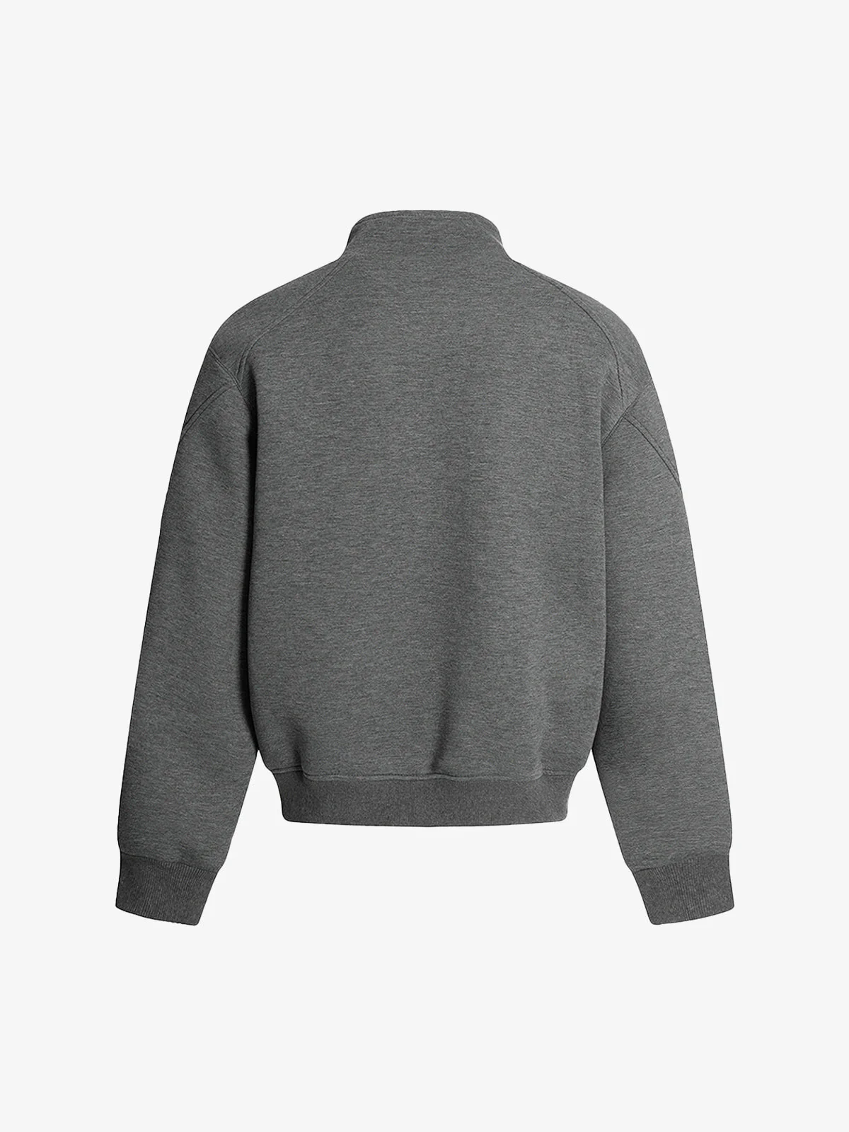 Panel Cut Stand Collar Zip Up Jacket - Image 3
