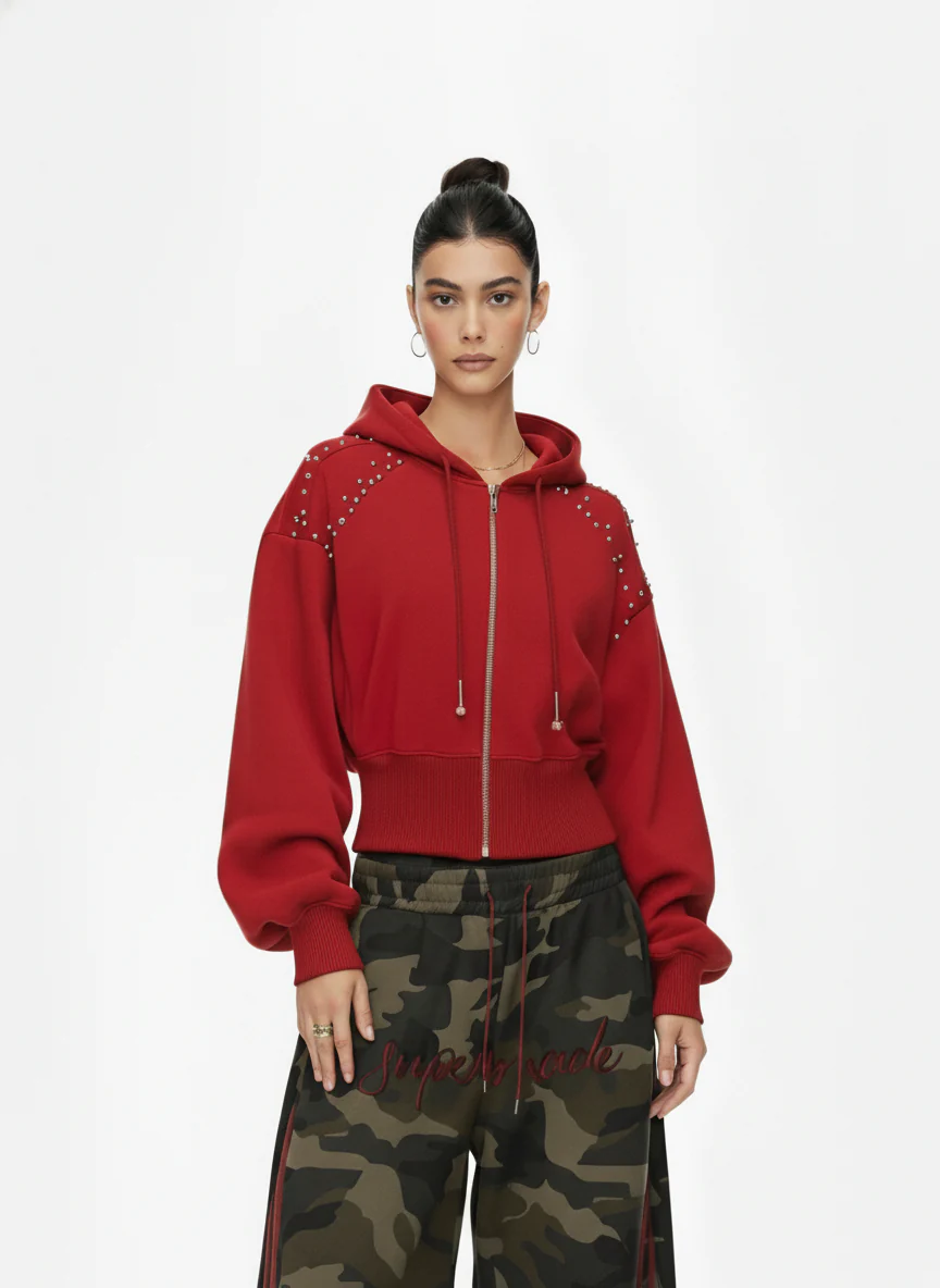 Pearl Design Cropped Jacket