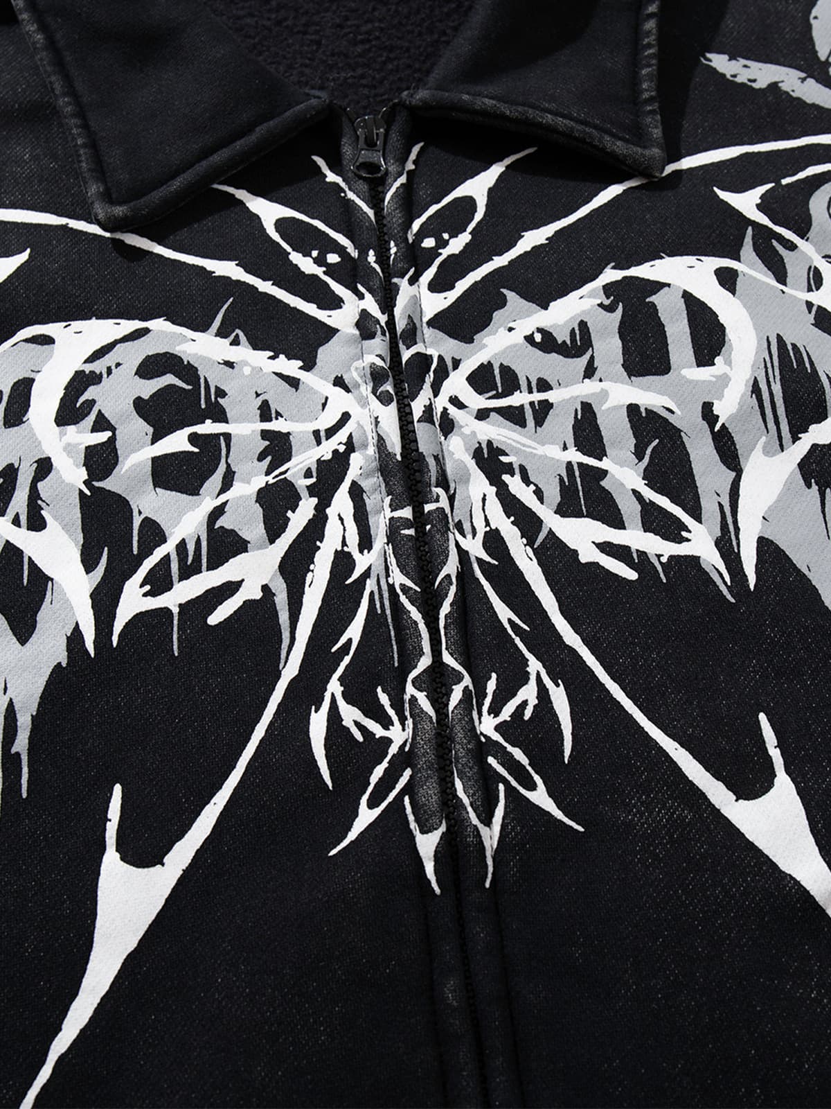 Punk Gothic Butterfly Graphic Streetwear Jacket - Image 13