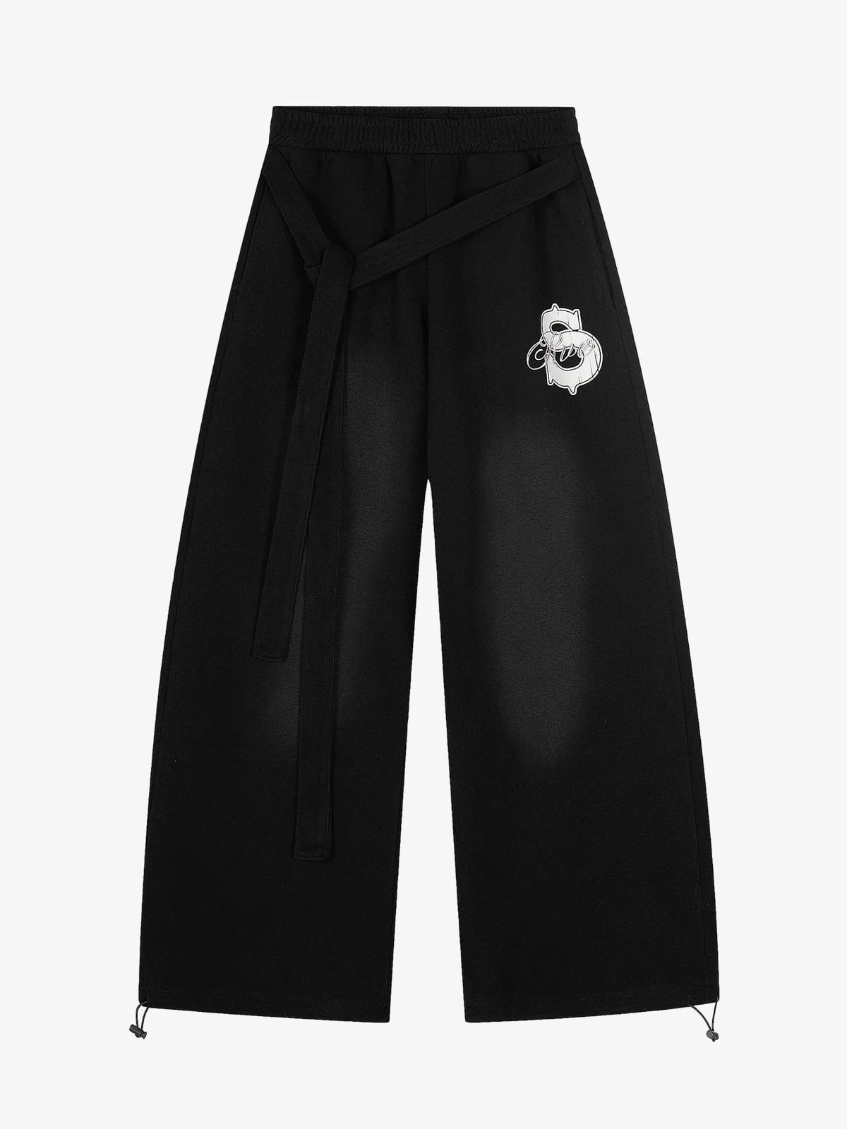 Retro Belted Paratrooper Wide-Leg Pants - Image 2