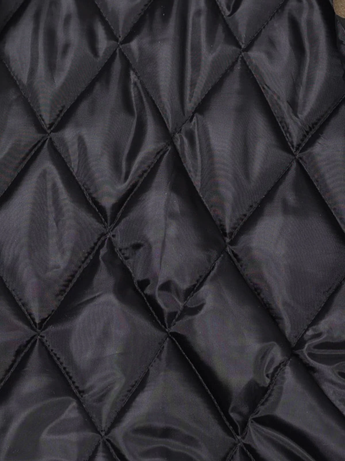 Retro Camouflage Detachable Faux Fur Collar Padded Jacket - Image 12