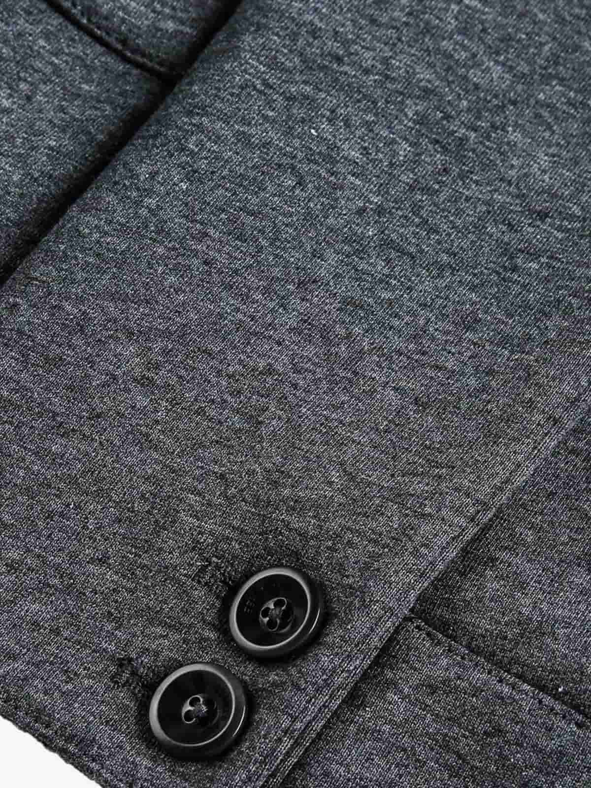 Retro Detachable Faux Fur Collar Washed Bomber Jacket - Image 14