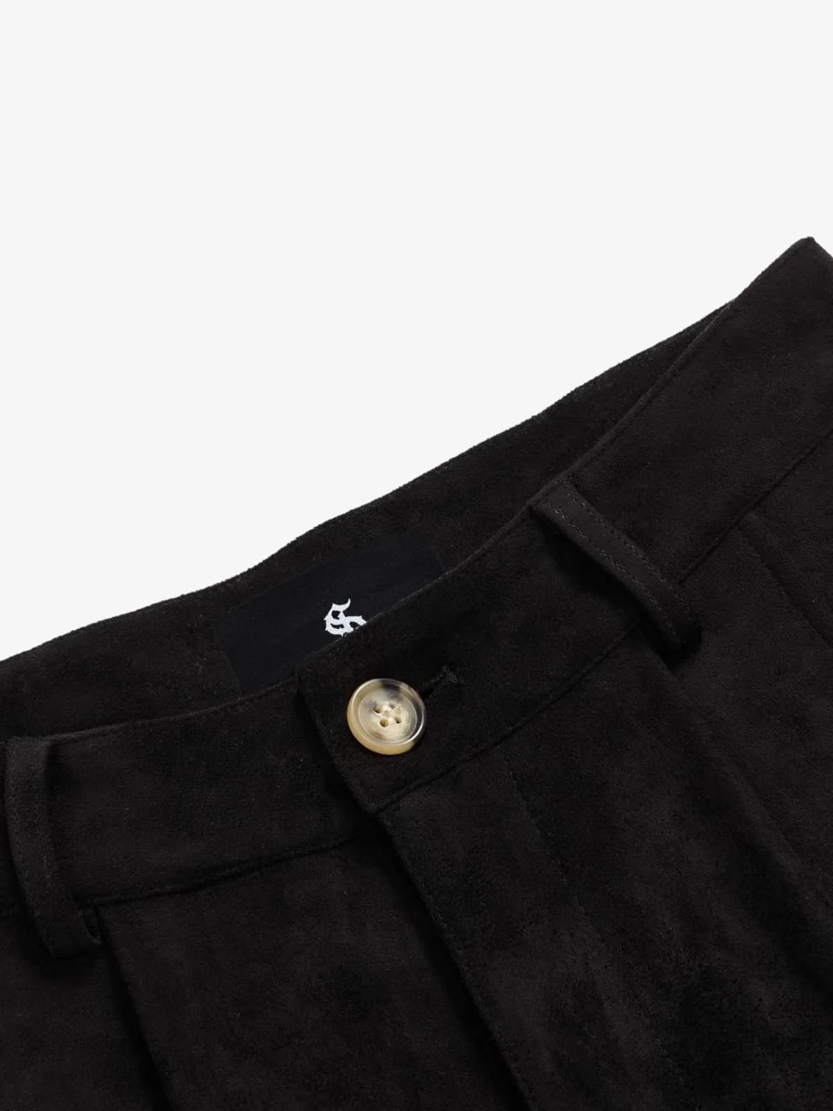 Retro Faux Fur Hem Wide-Leg Pants - Image 11