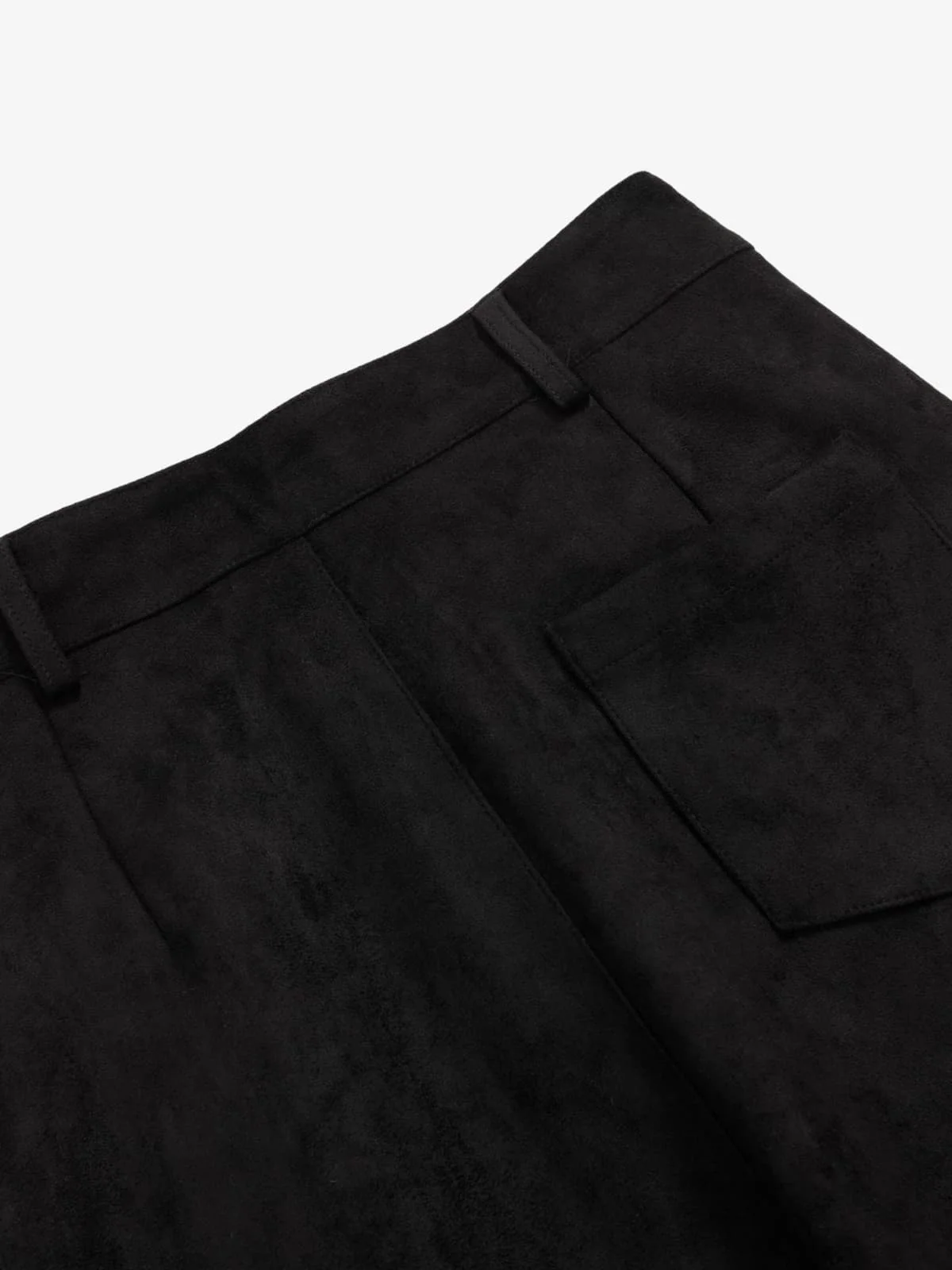 Retro Faux Fur Hem Wide-Leg Pants - Image 12