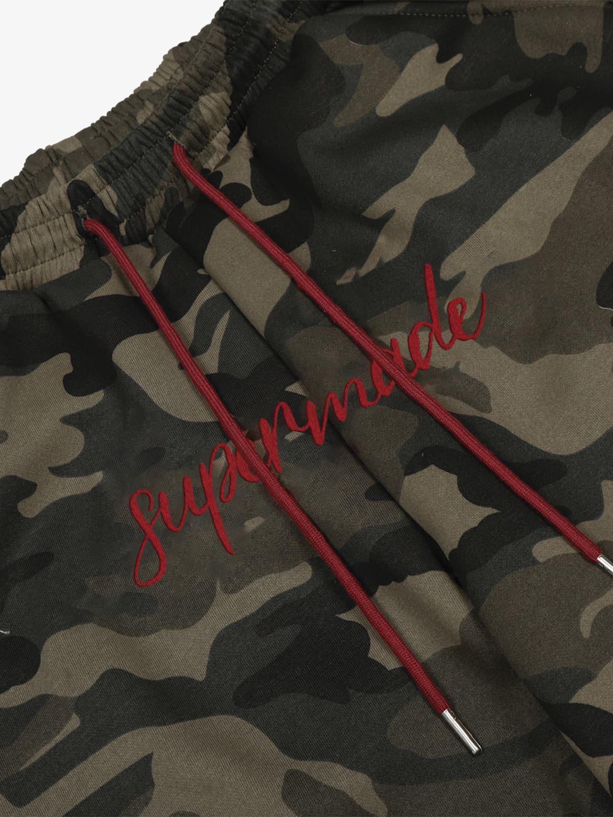 Retro Patchwork Embroidered Camouflage Barrel Pants - Image 7