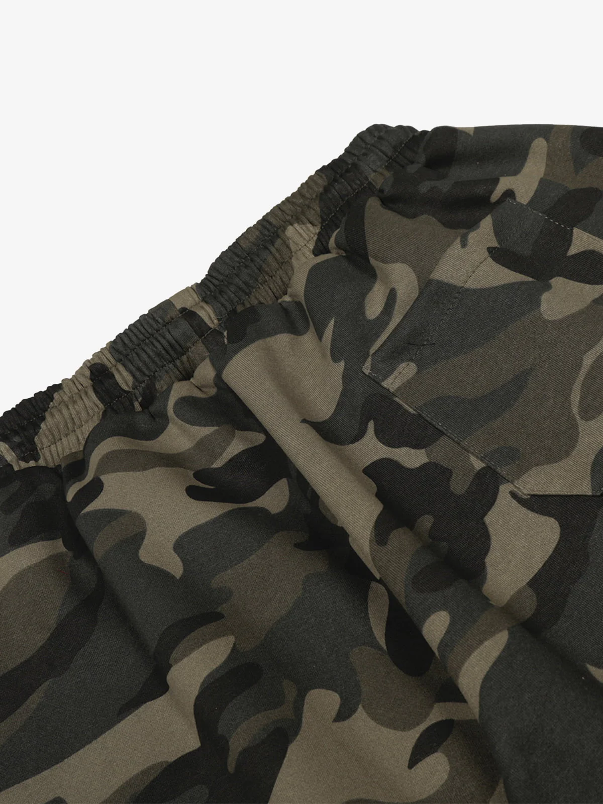 Retro Patchwork Embroidered Camouflage Barrel Pants - Image 9