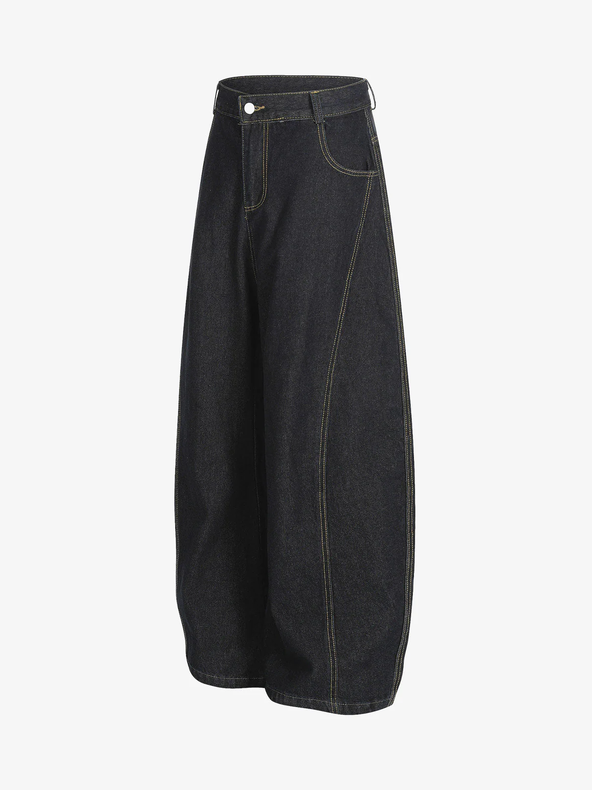 Retro Stitching Graffiti Letters Machete Jeans - 2498 - Image 3