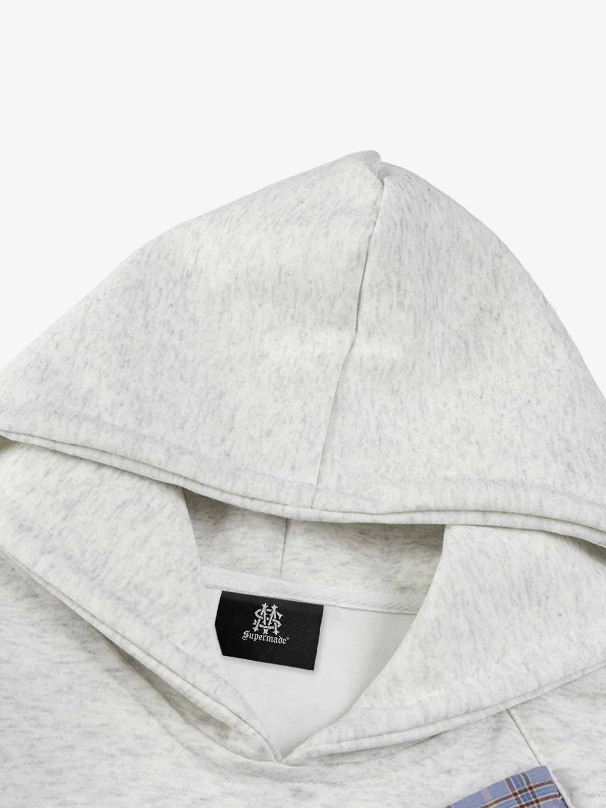 Retro Street Plaid Bow Stitching Hoodie - Image 8