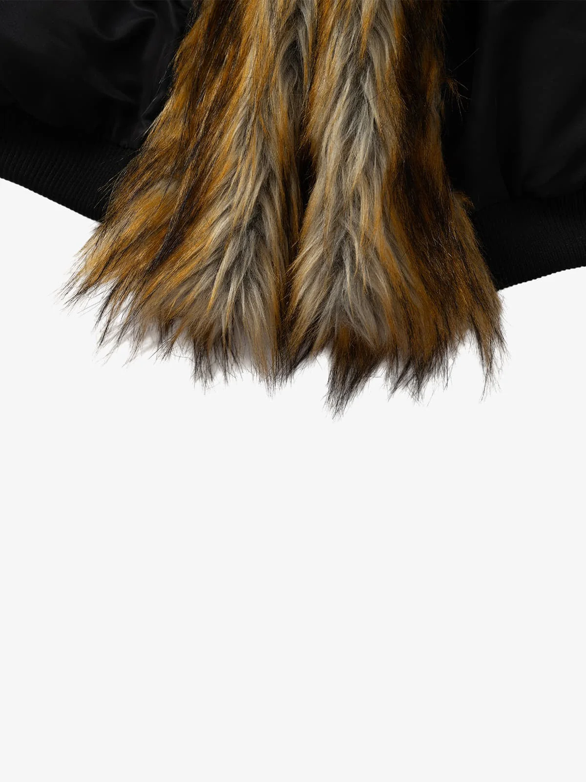 Street Dark Shadow Fur Collar Quilted Bomber Jacket - Image 12
