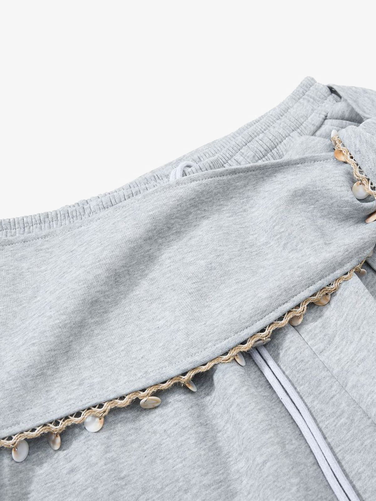 Street Detachable Flap Lace-up Jogger Pants - Image 13