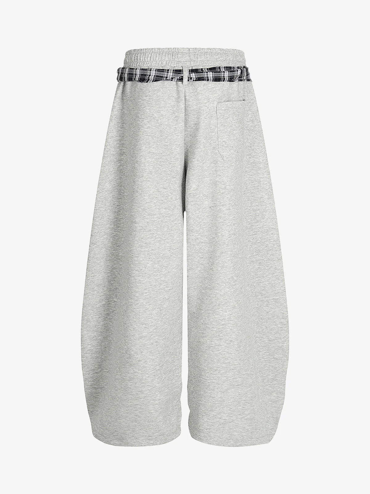 Street Detachable Plaid Waistband Machete Casual Pants - Image 6