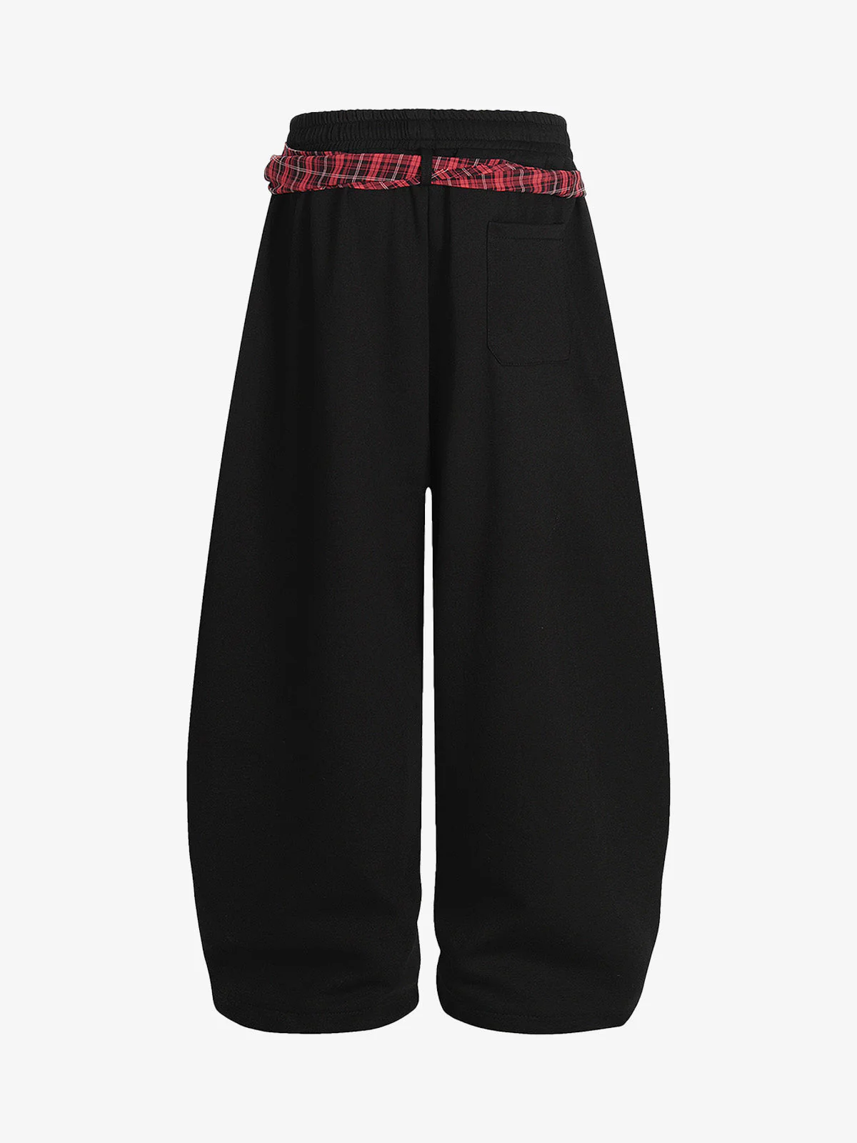 Street Detachable Plaid Waistband Machete Casual Pants - Image 7