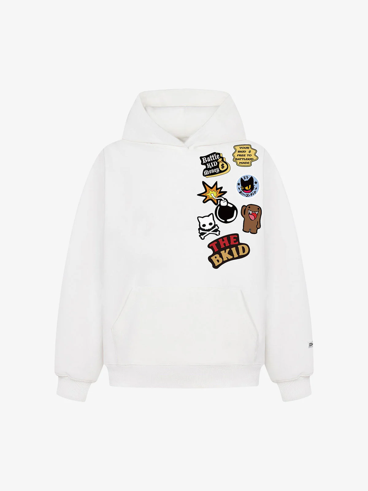 Street Embroidered Letter Badge Hoodie - Image 2