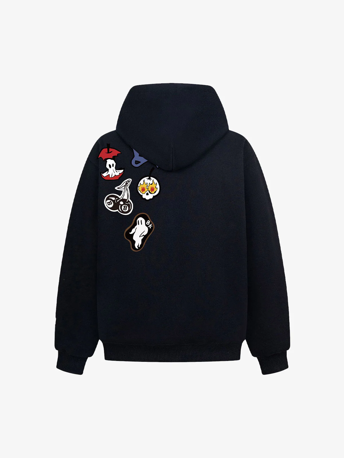 Street Embroidered Letter Badge Hoodie - Image 7