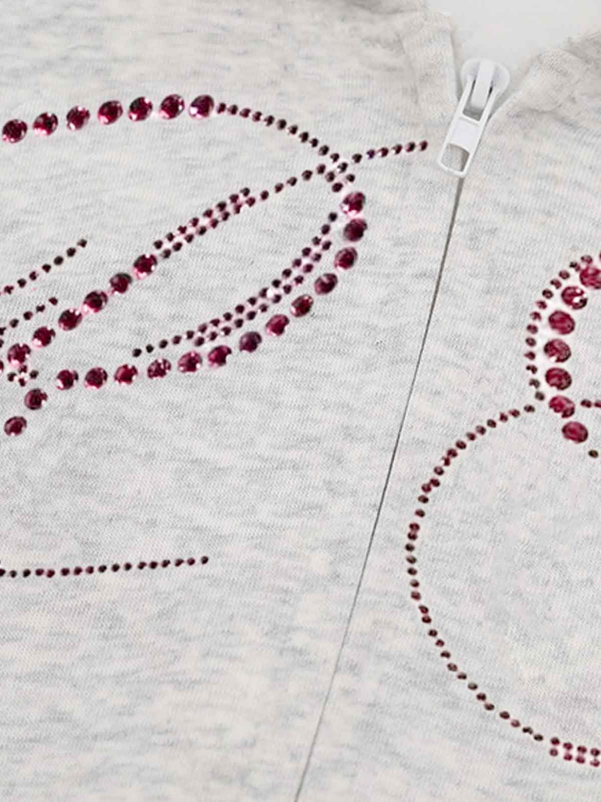 Street Hip-Hop Rhinestone Cropped Hooded Sweatshirt - Image 12