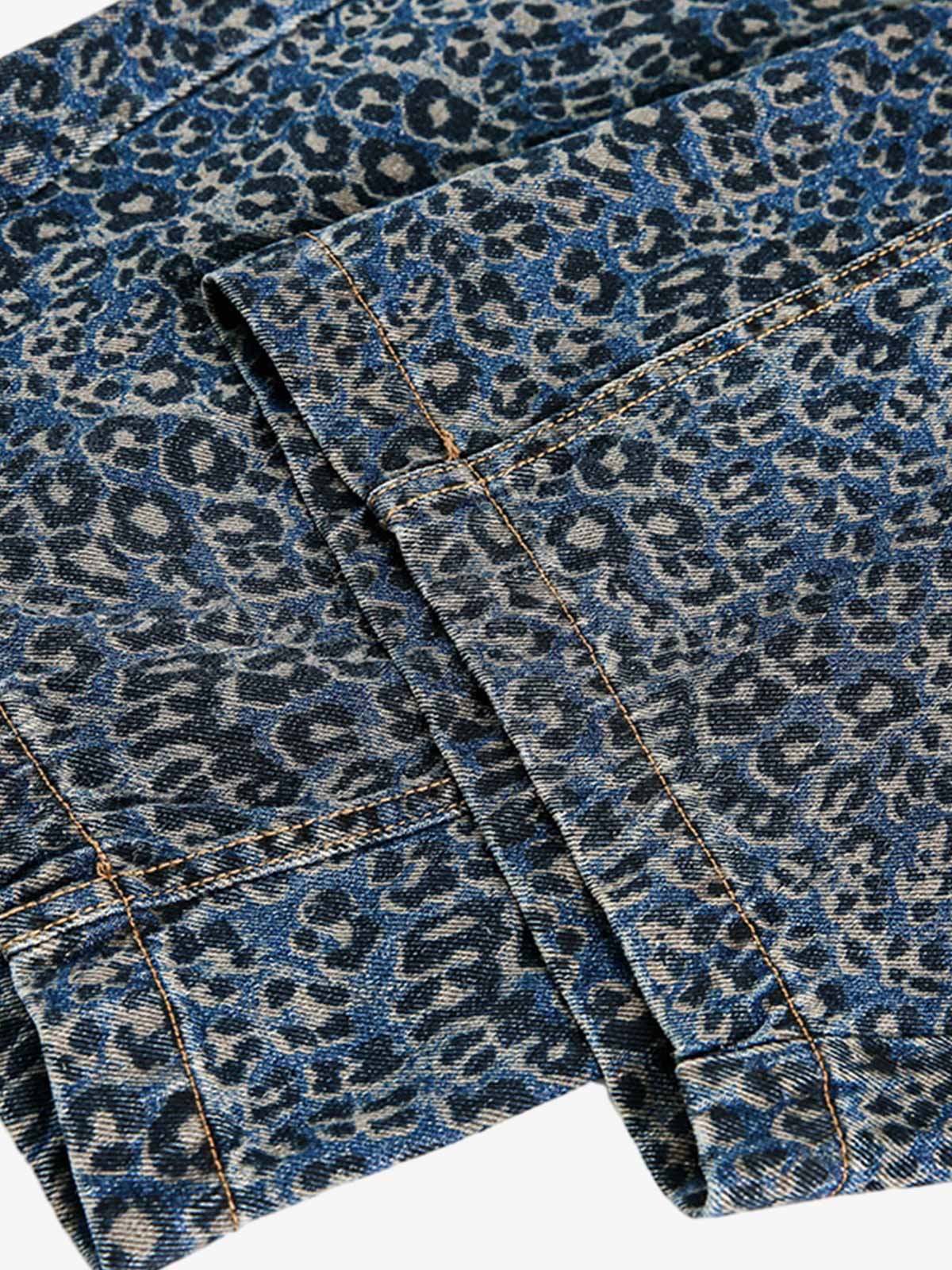 Denim Street Leopard Print Barrel Jeans - 2458 - Image 12