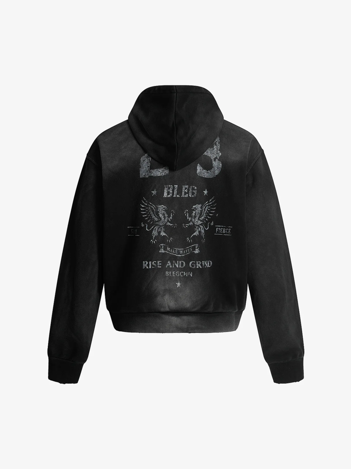 Street Spray Paint Print Hoodie - Image 6