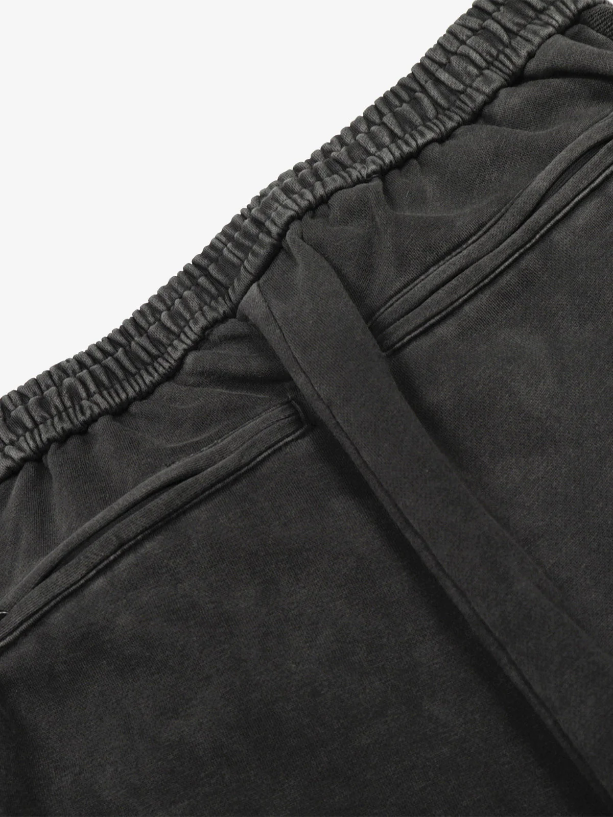 Street Washed Mottled Rivet Letter Print Baggy Sweatpants - Image 9