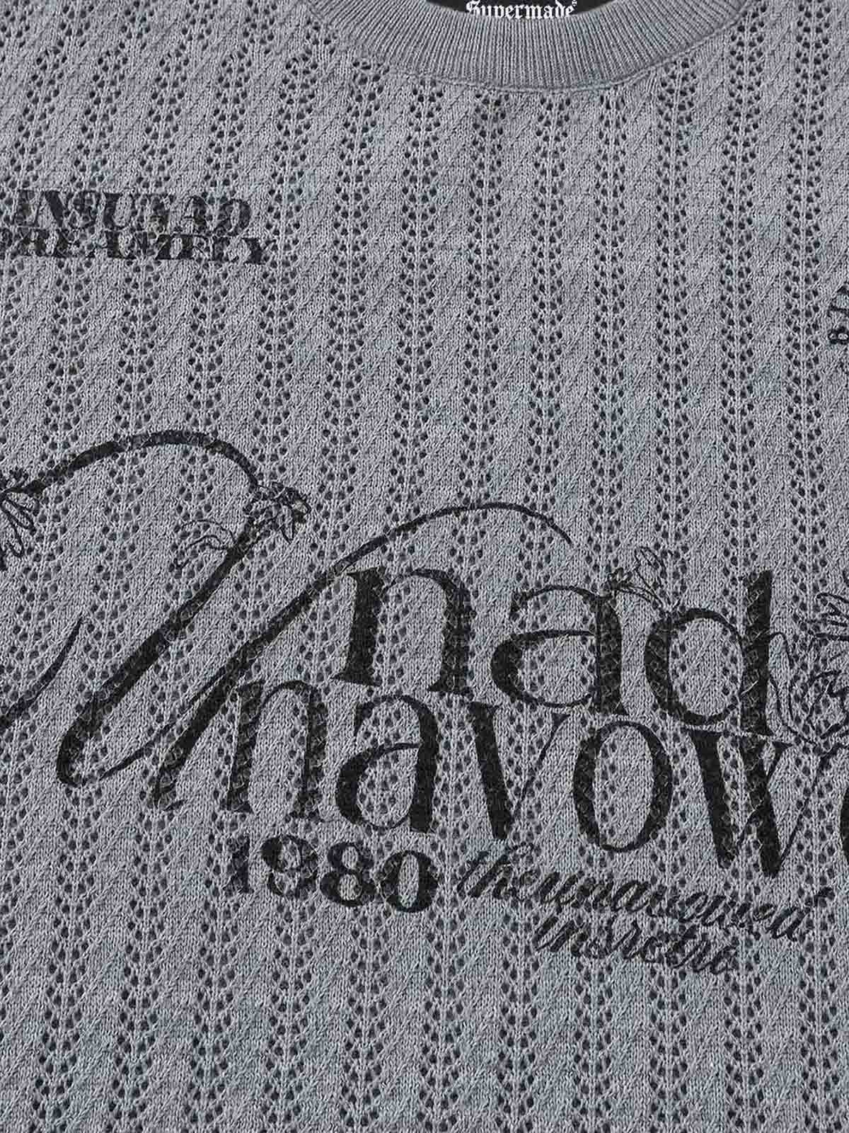 Streetwear Retro Hollow-Out Knit Sweater - Image 4