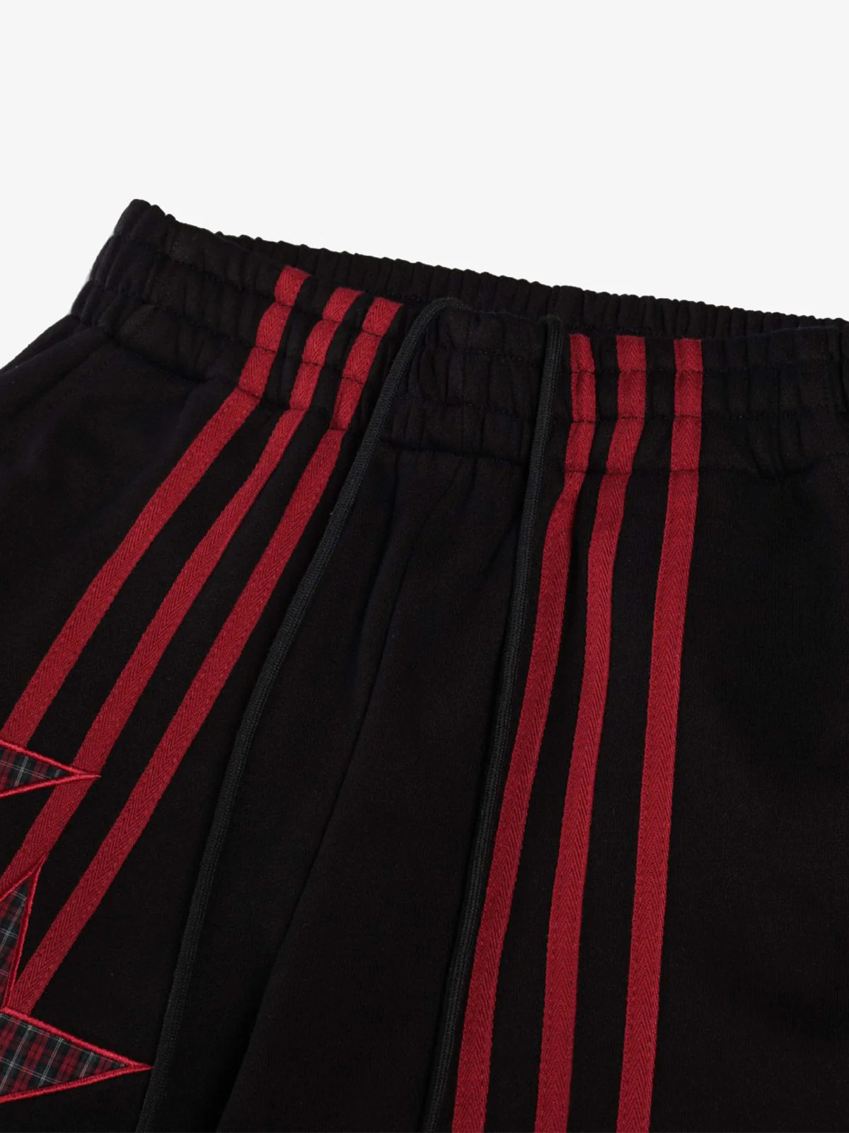 Striped Patchwork Star Embroidered Barrel Sweatpants - Image 6