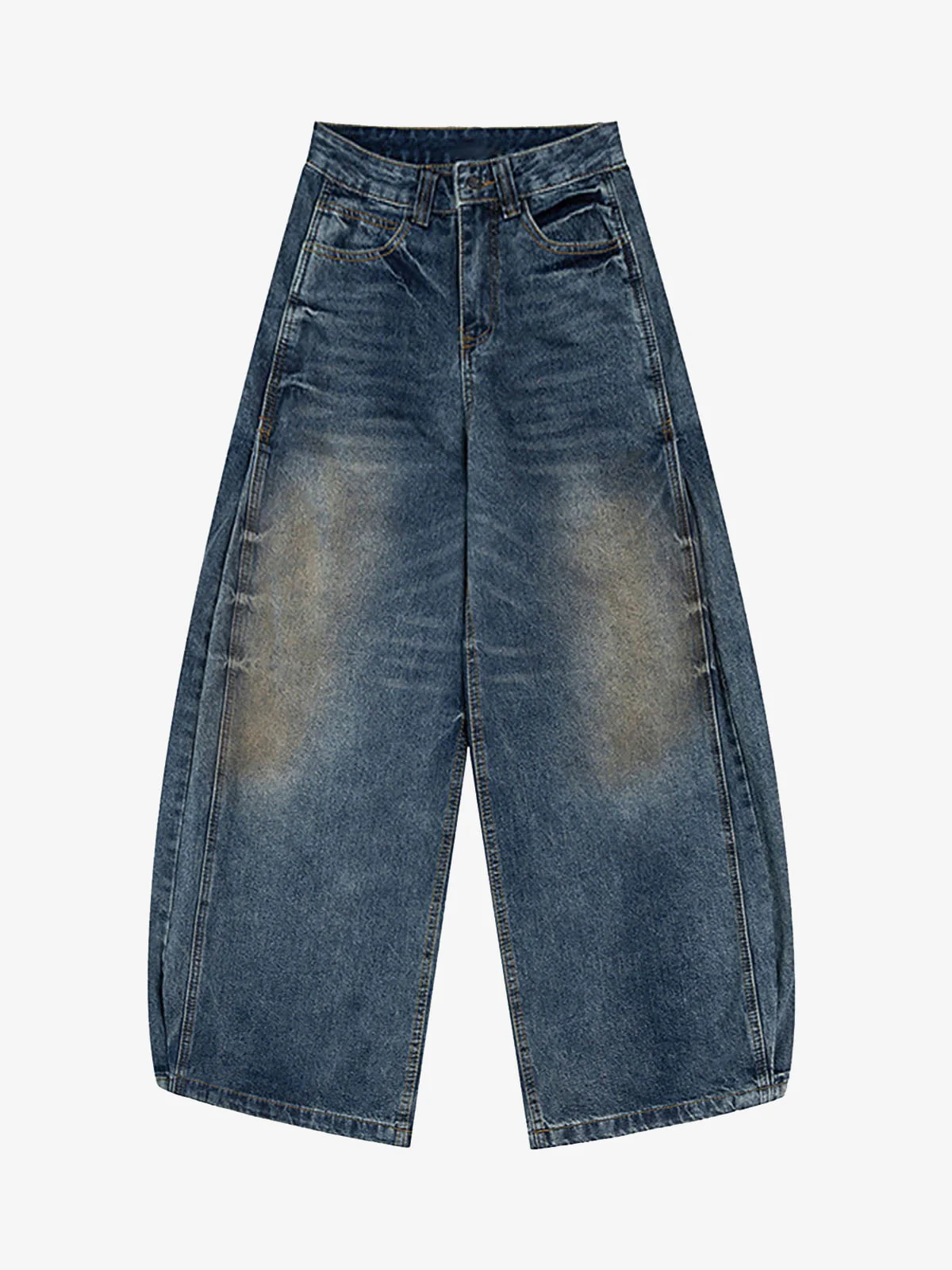 Cleanfit Washed Barrel Jeans