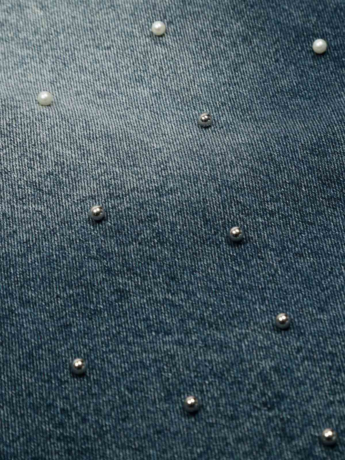 Washed Studded Denim Jorts - Image 12