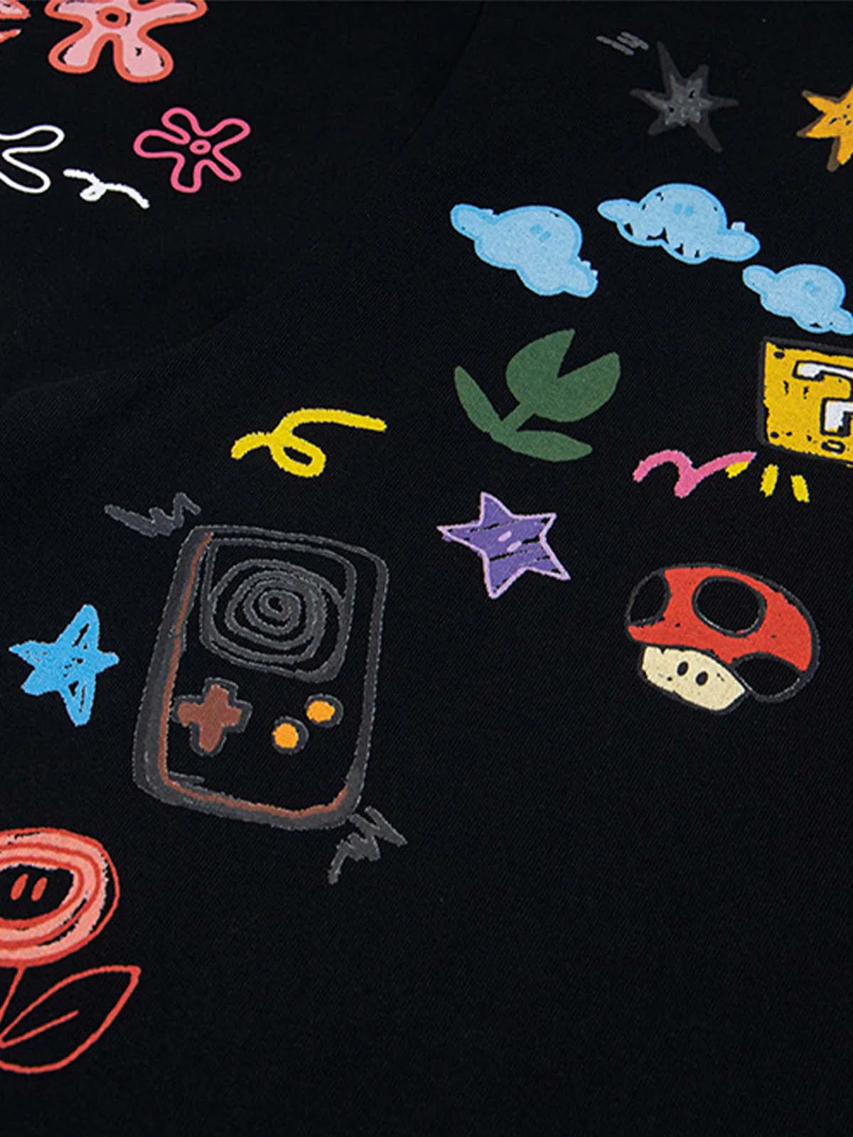 Floral Embroidered Crew Neck T-Shirt - Image 4