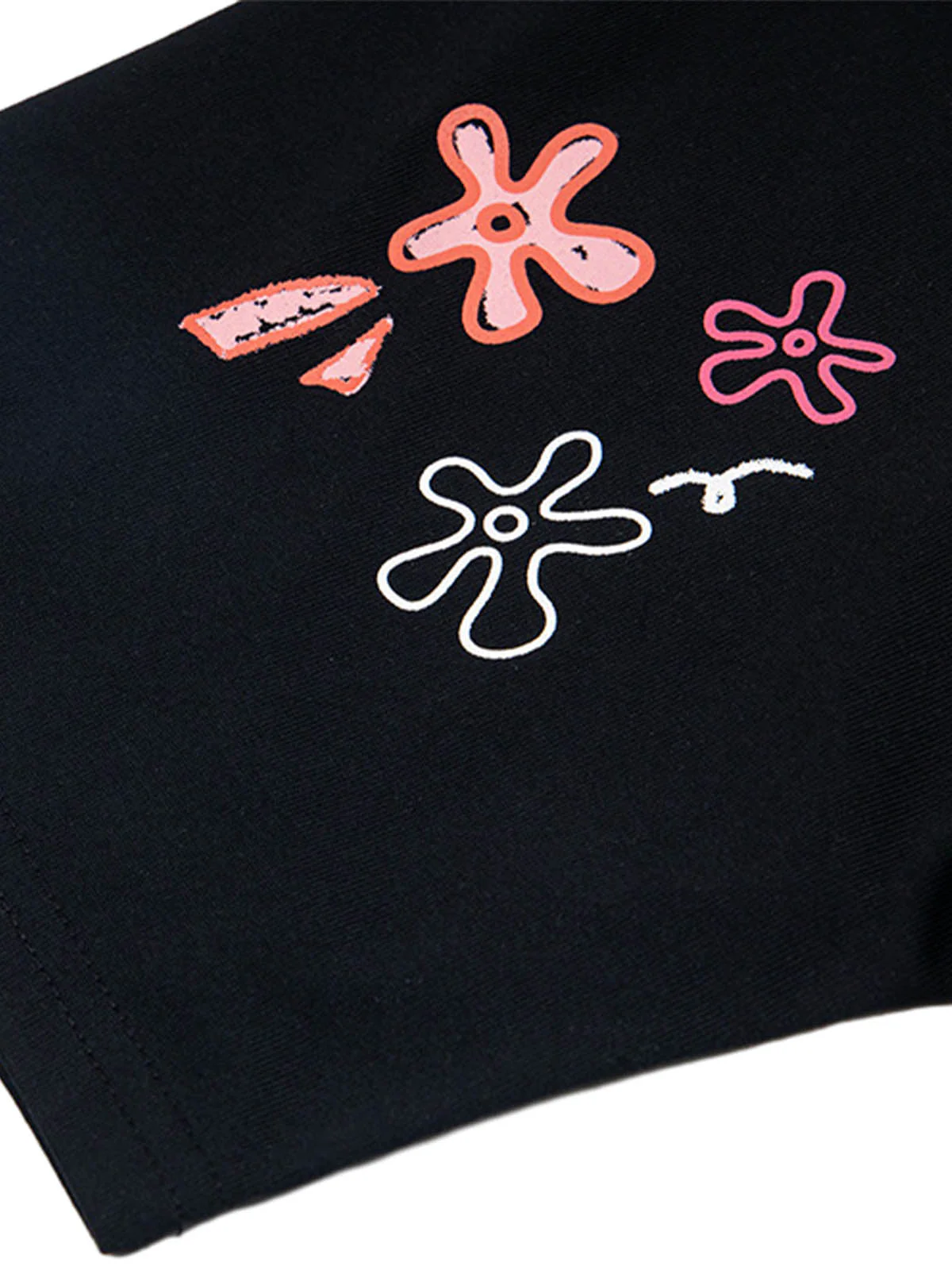 Floral Embroidered Crew Neck T-Shirt - Image 5